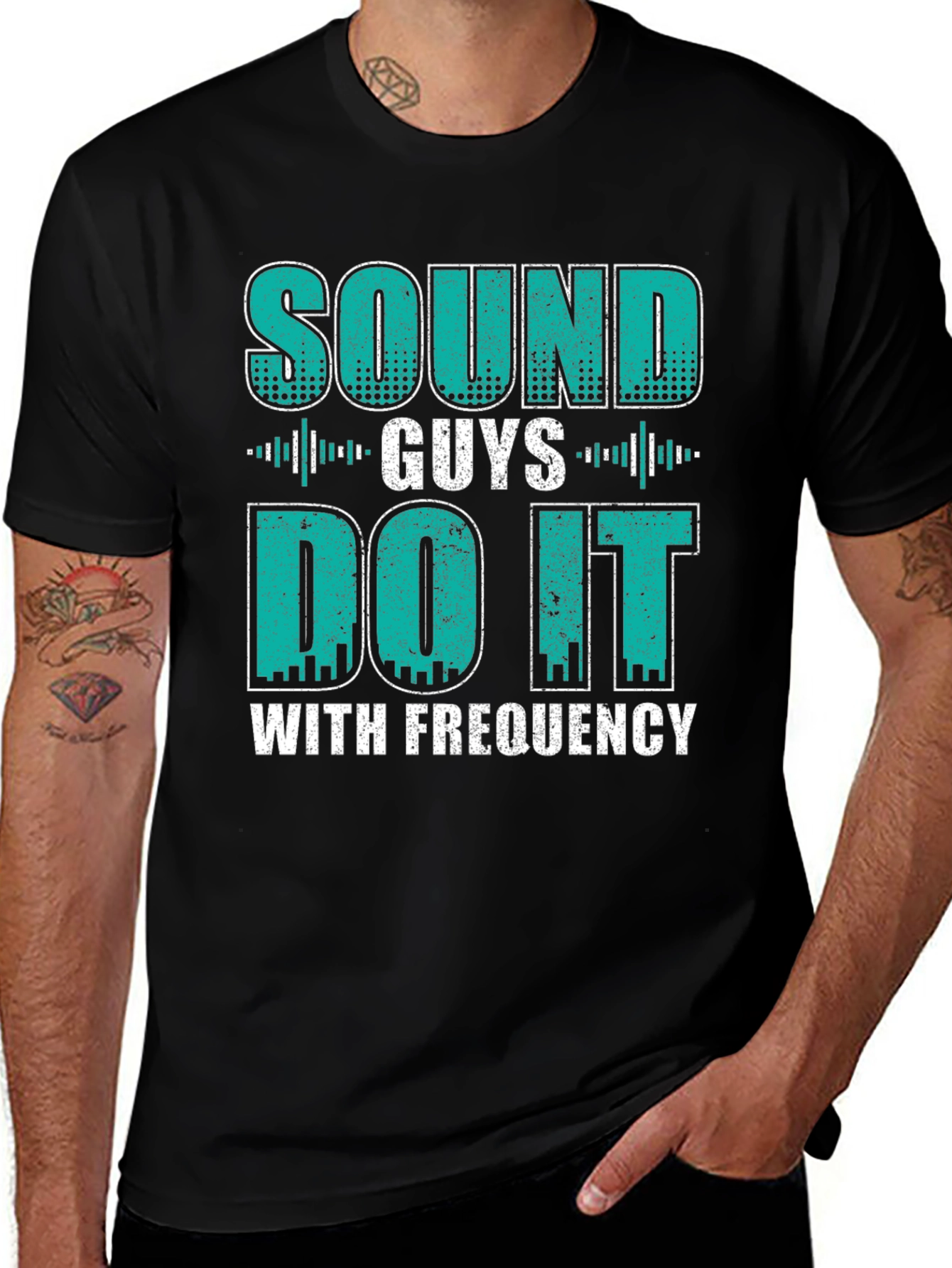 Variant 19 of Sound Guys Frequency T-Shirt - Funny Audio Engineer Tee