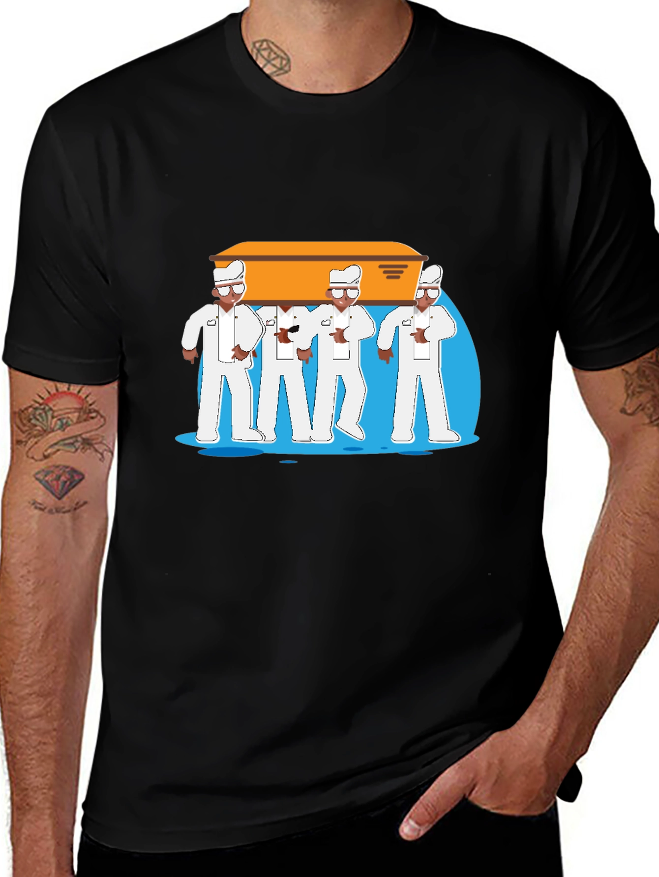 Variant 21 of Dancing Pallbearers Graphic Tee - Black