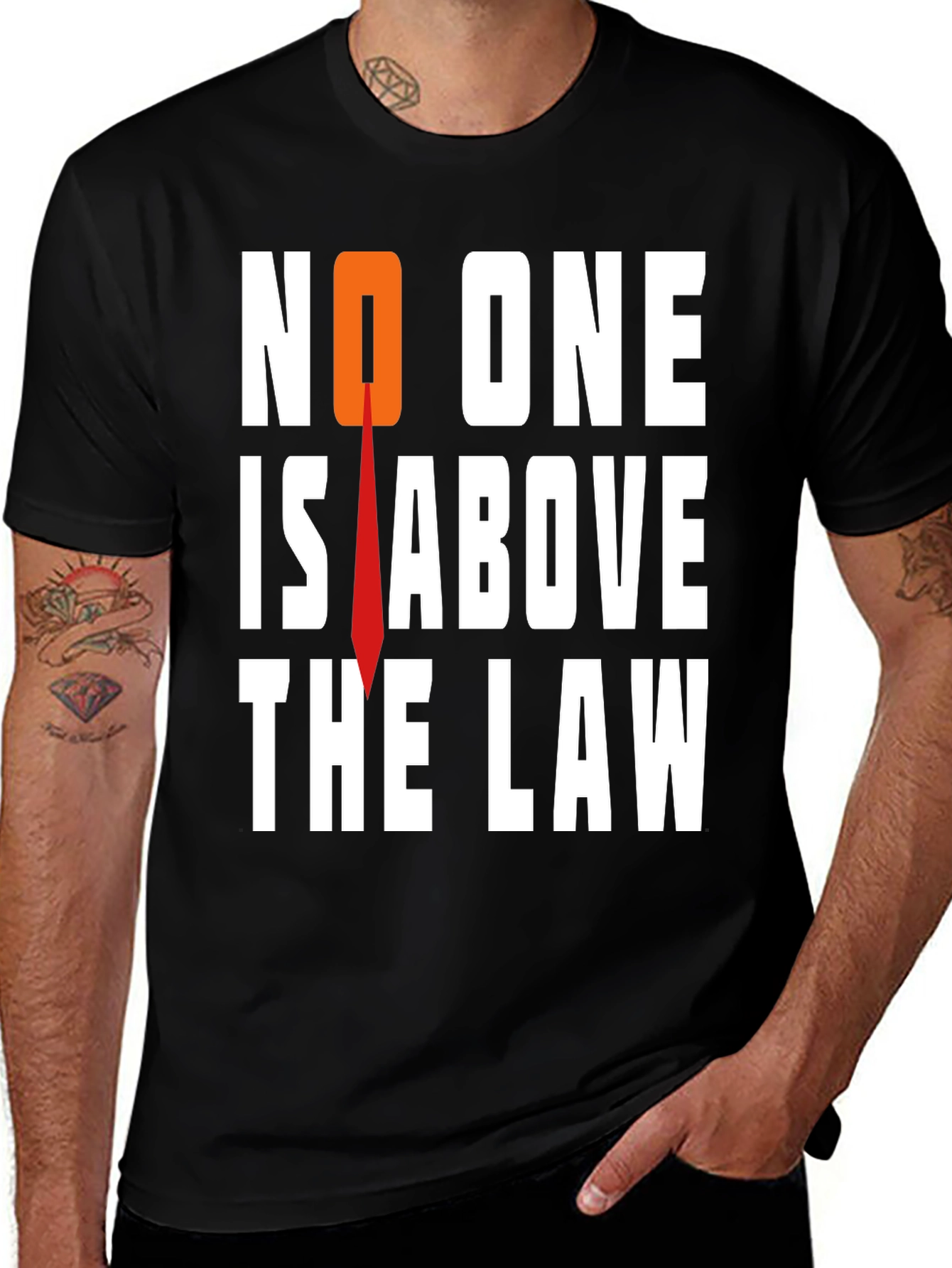 Variant 20 of No One Is Above The Law Graphic Tee