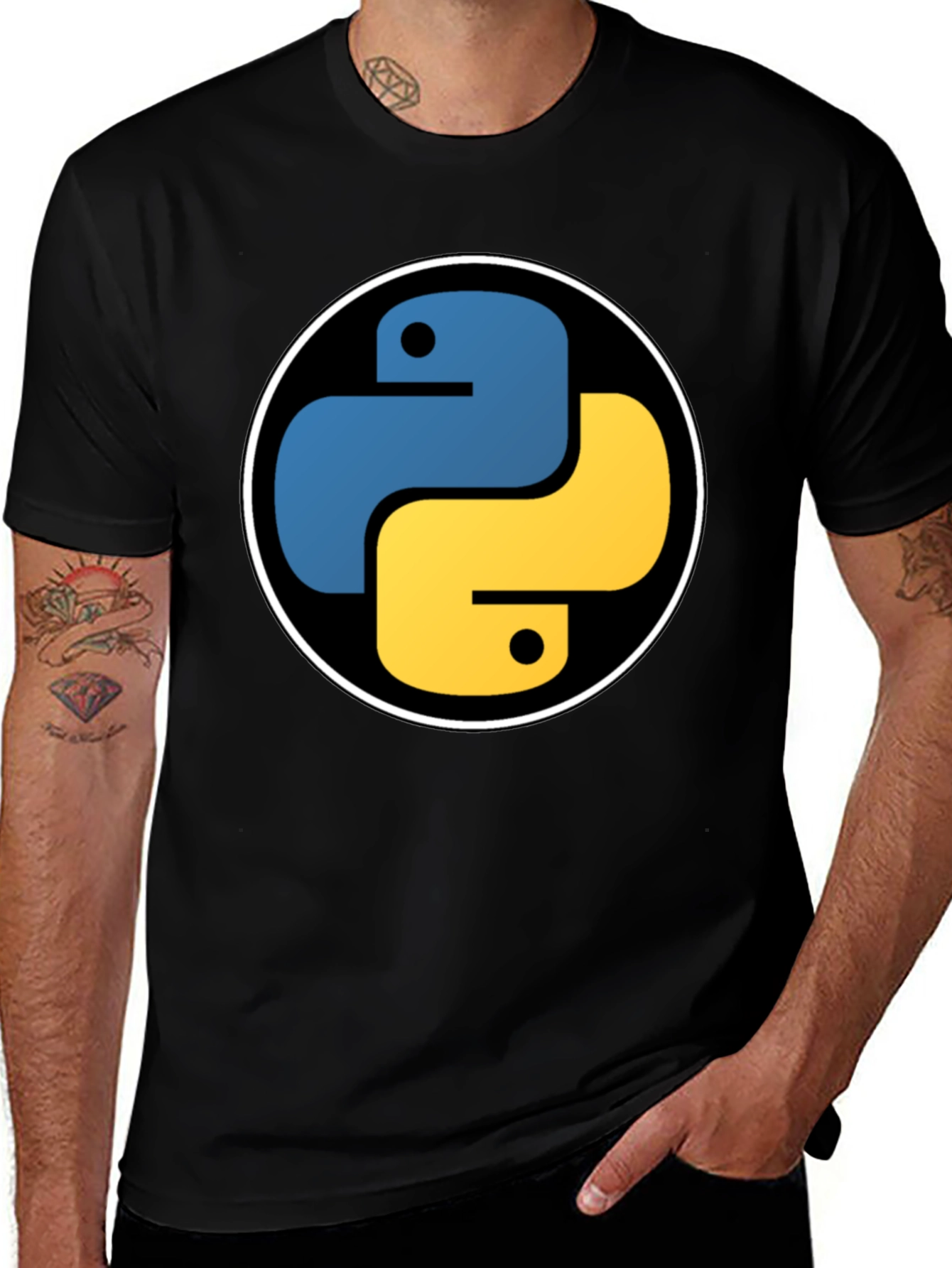 Python Logo T-Shirt - Programmer's Essential!