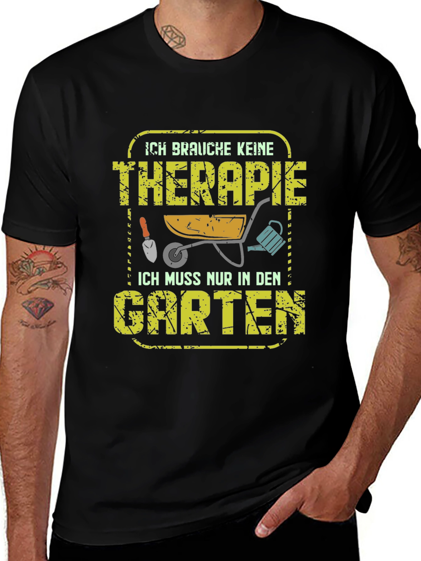 Variant 12 of Gardening Therapy Black T-Shirt
