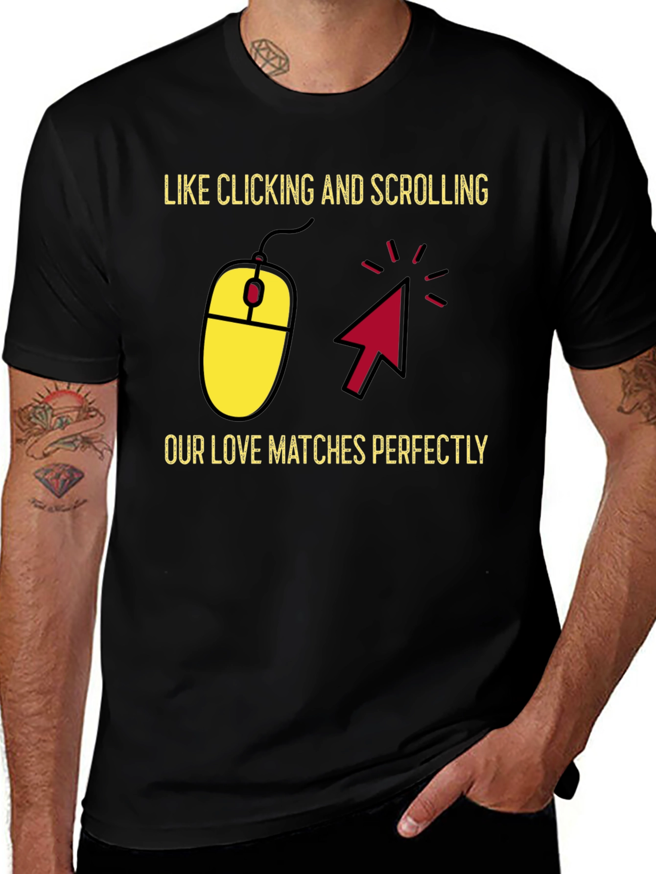 Variant 18 of Clicking Love T-Shirt - Matching Couple Tee