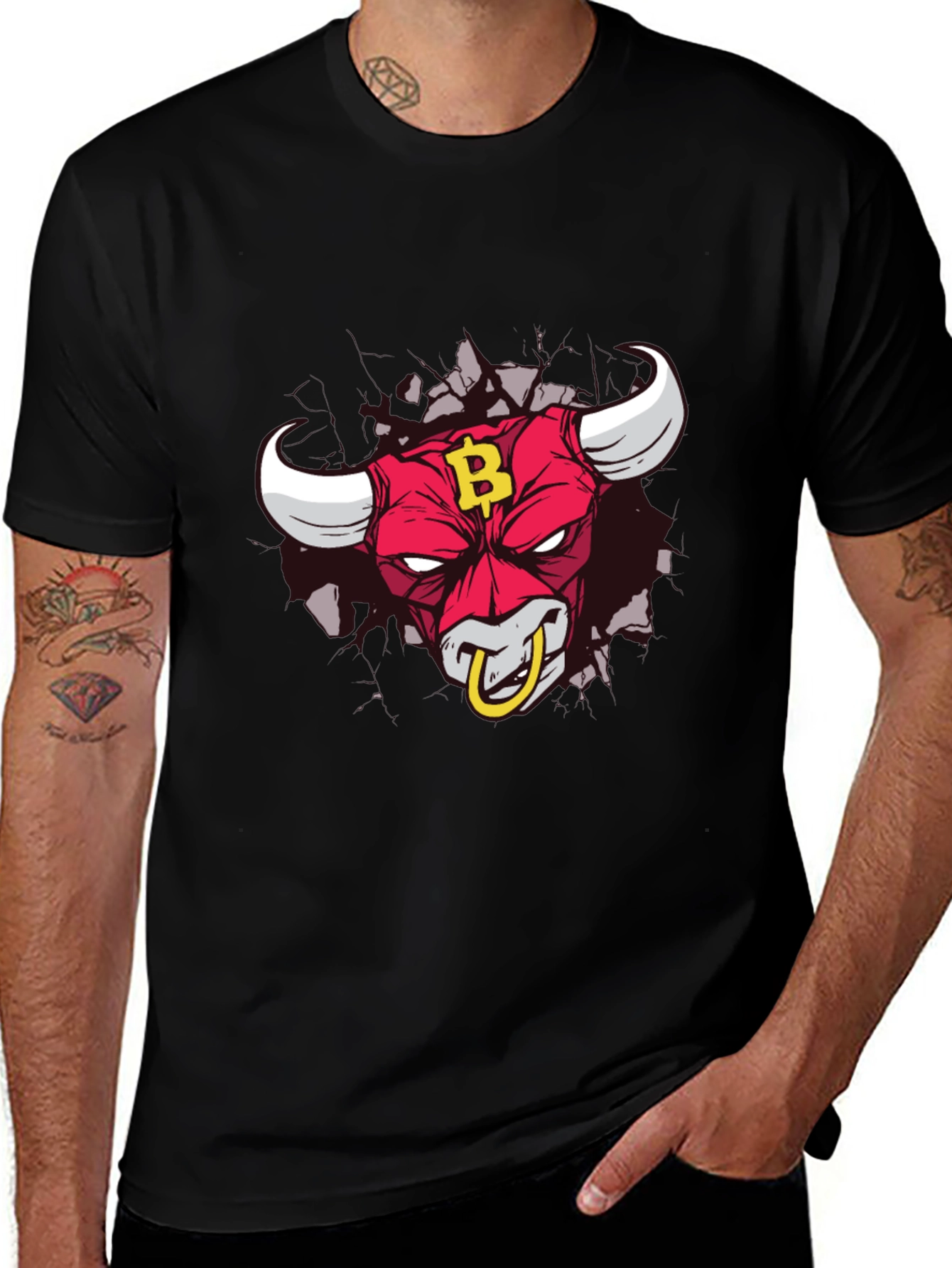 Bitcoin Bull T-Shirt - Crypto Design Tee