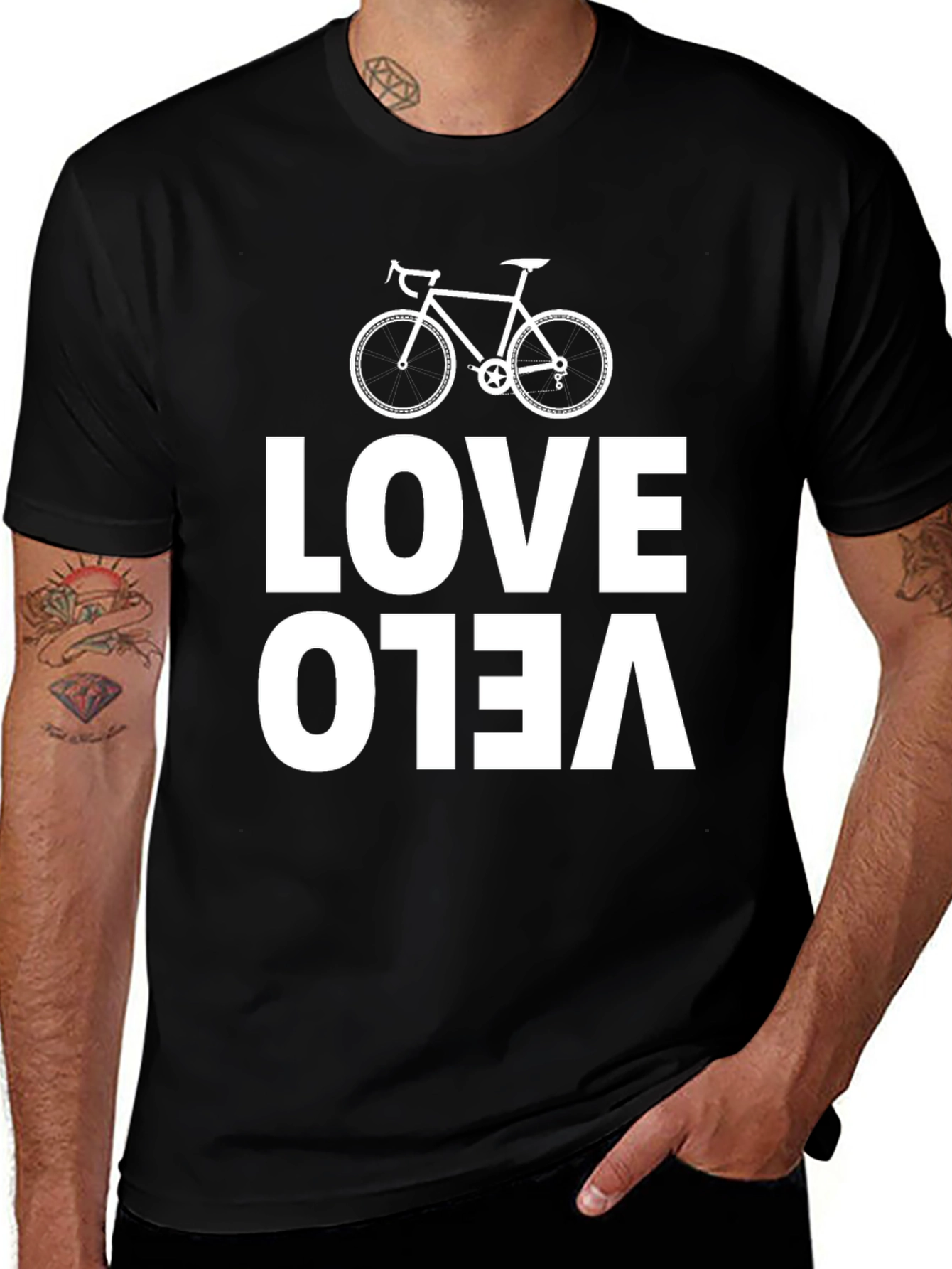 Variant 23 of Love Velo Bicycle T-Shirt - Cycling Enthusiast Tee