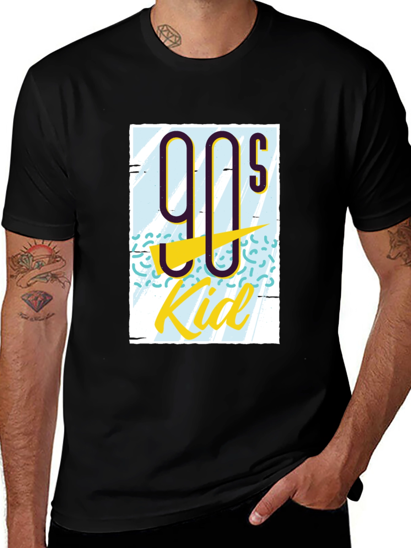 Variant 12 of 90s Kid Graphic Tee - Retro Style