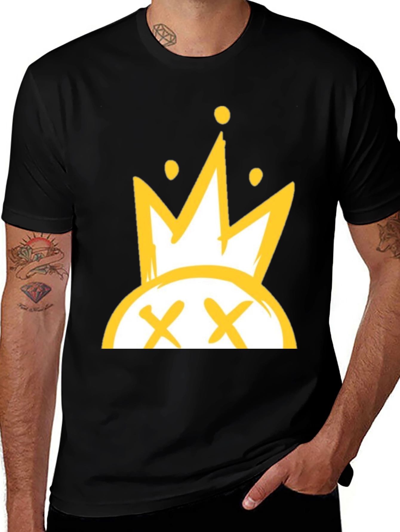 Variant 26 of King Crown Graphic T-Shirt - Black