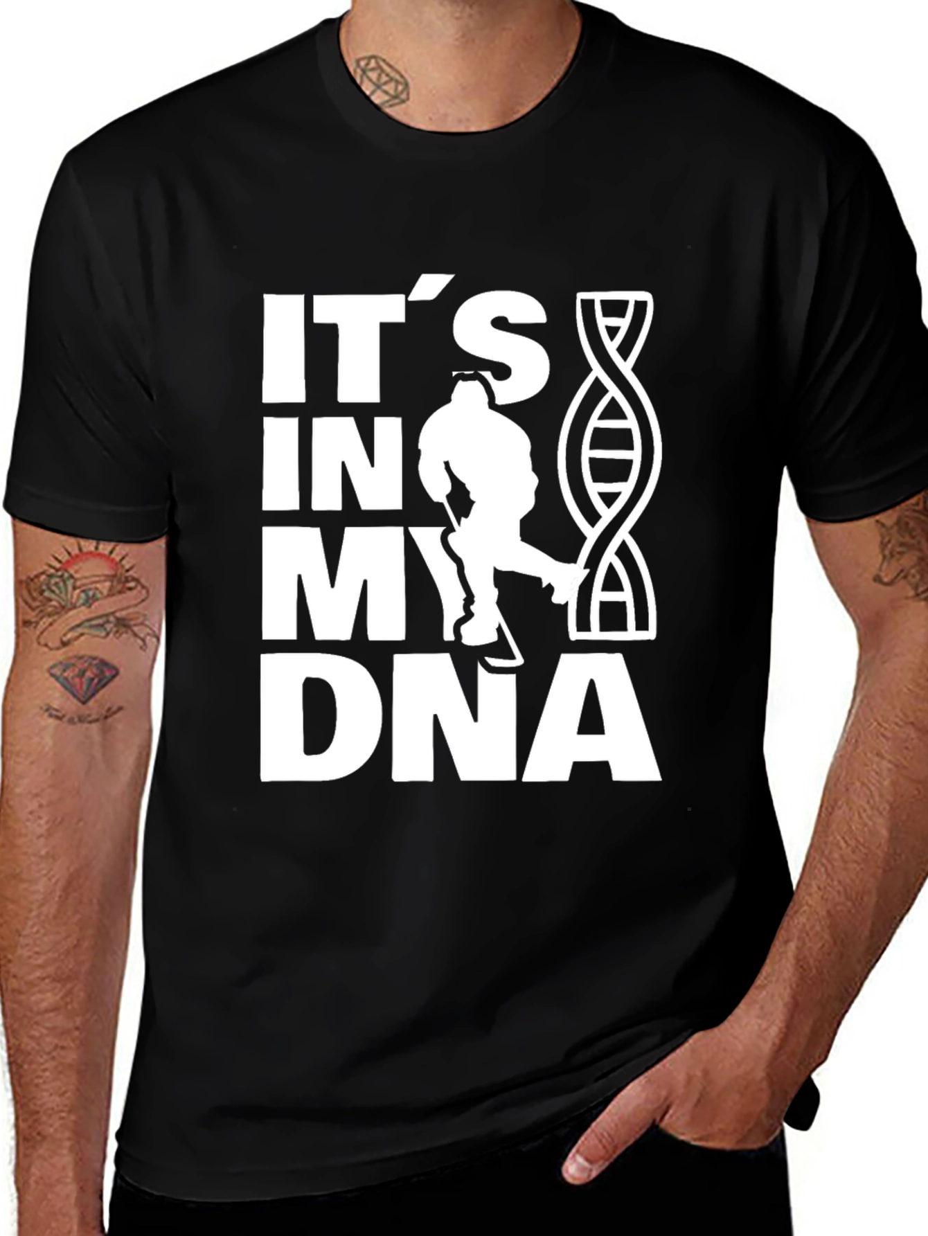 Variant 5 of It's in My DNA Hockey T-Shirt