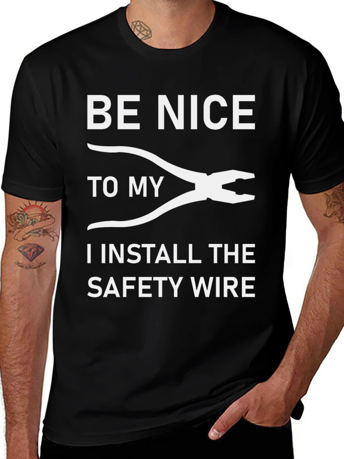 Funny Safety Wire Installer T-Shirt