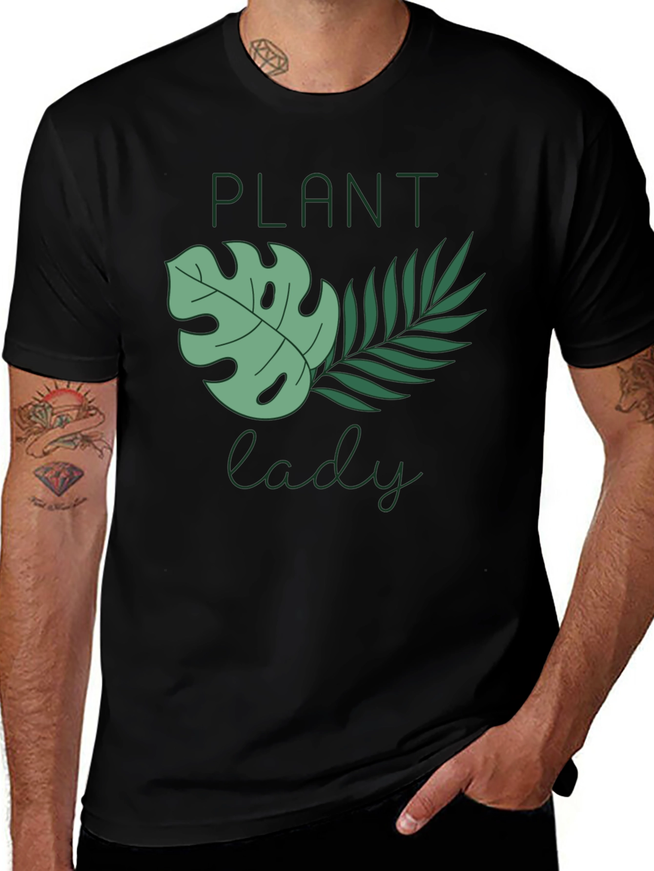 Plant Lady Graphic Tee - Black