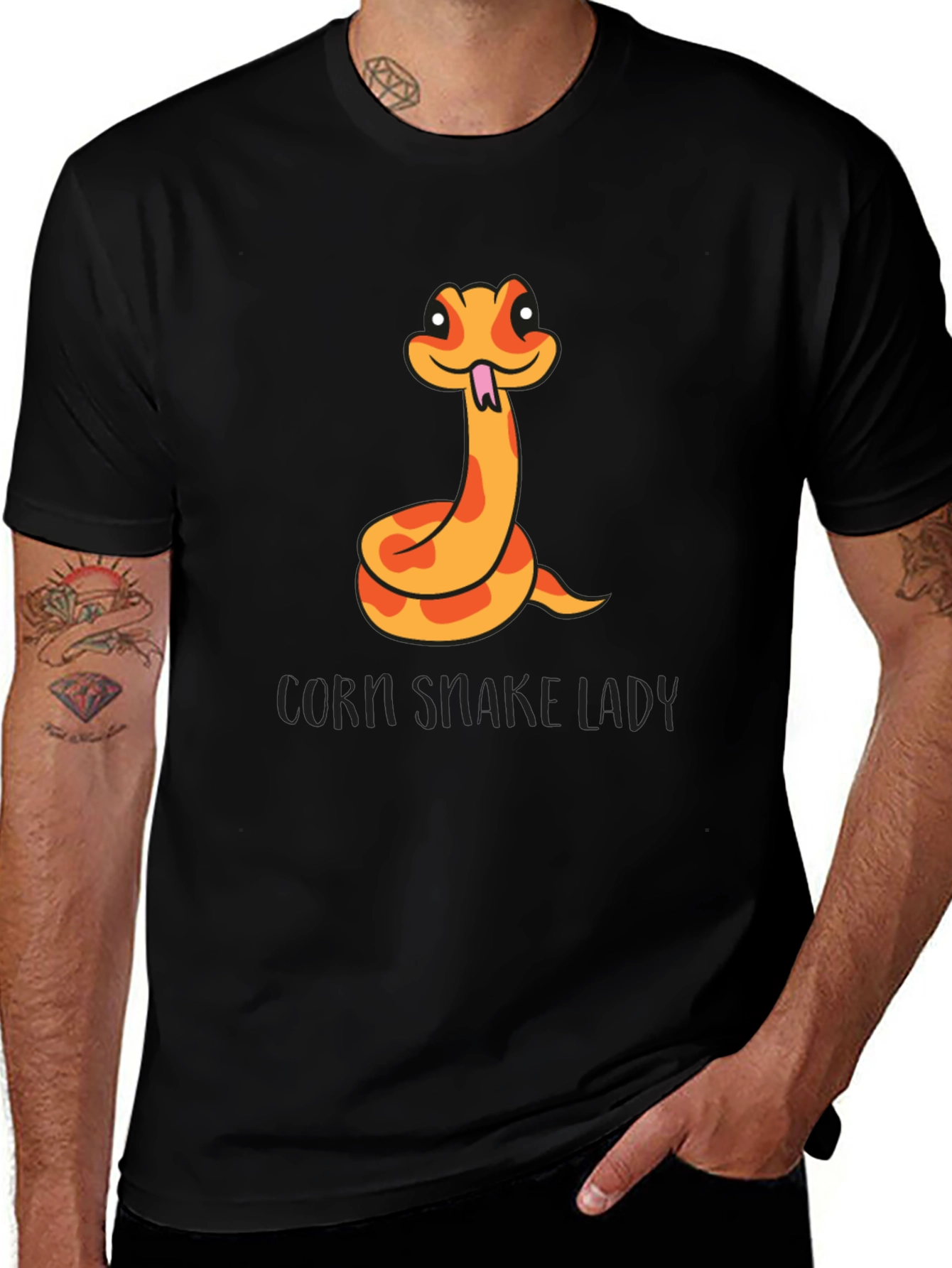 Variant 14 of Corn Snake Lady Graphic T-Shirt