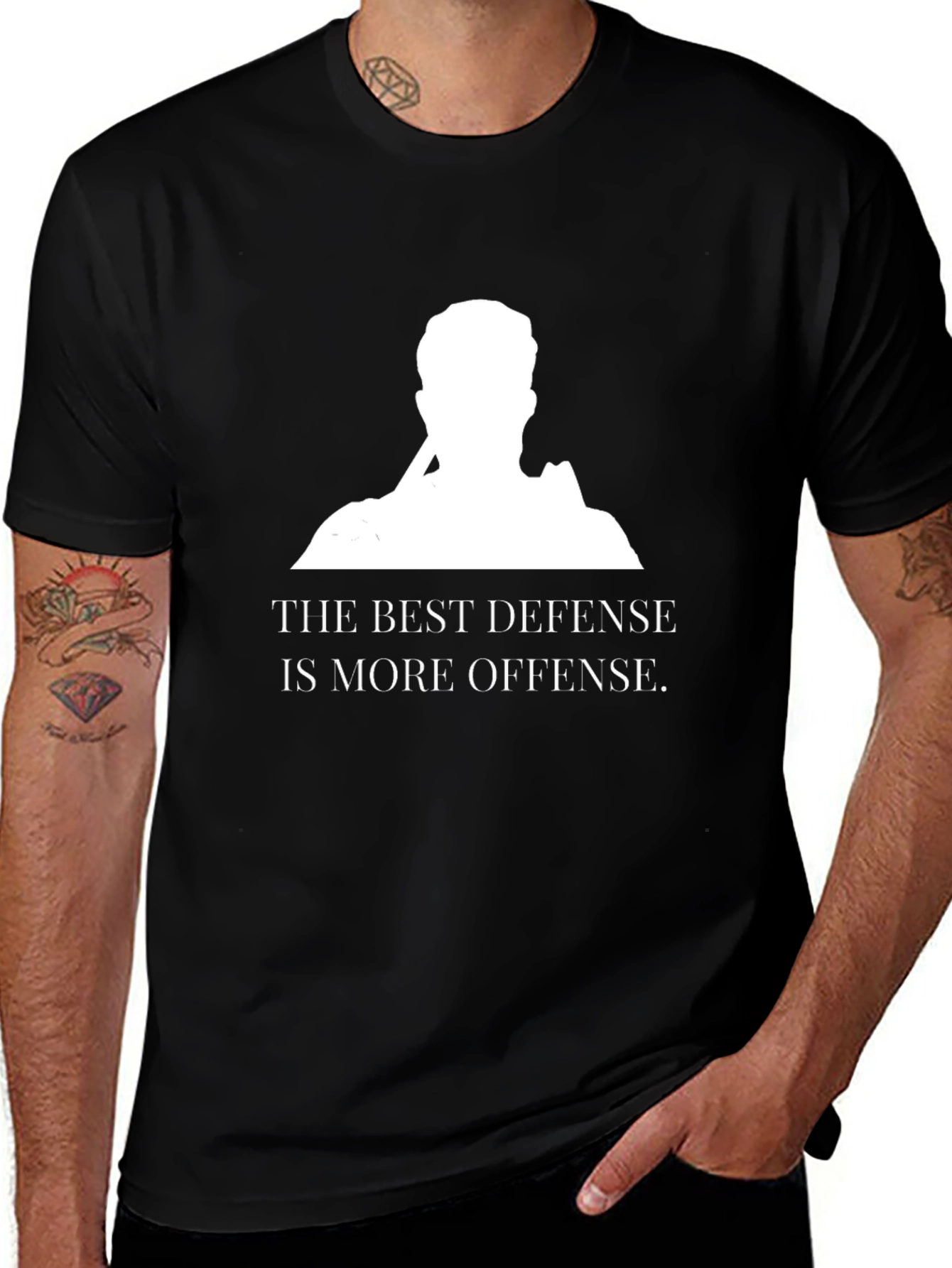 Variant 20 of Offensive Defense Black T-Shirt