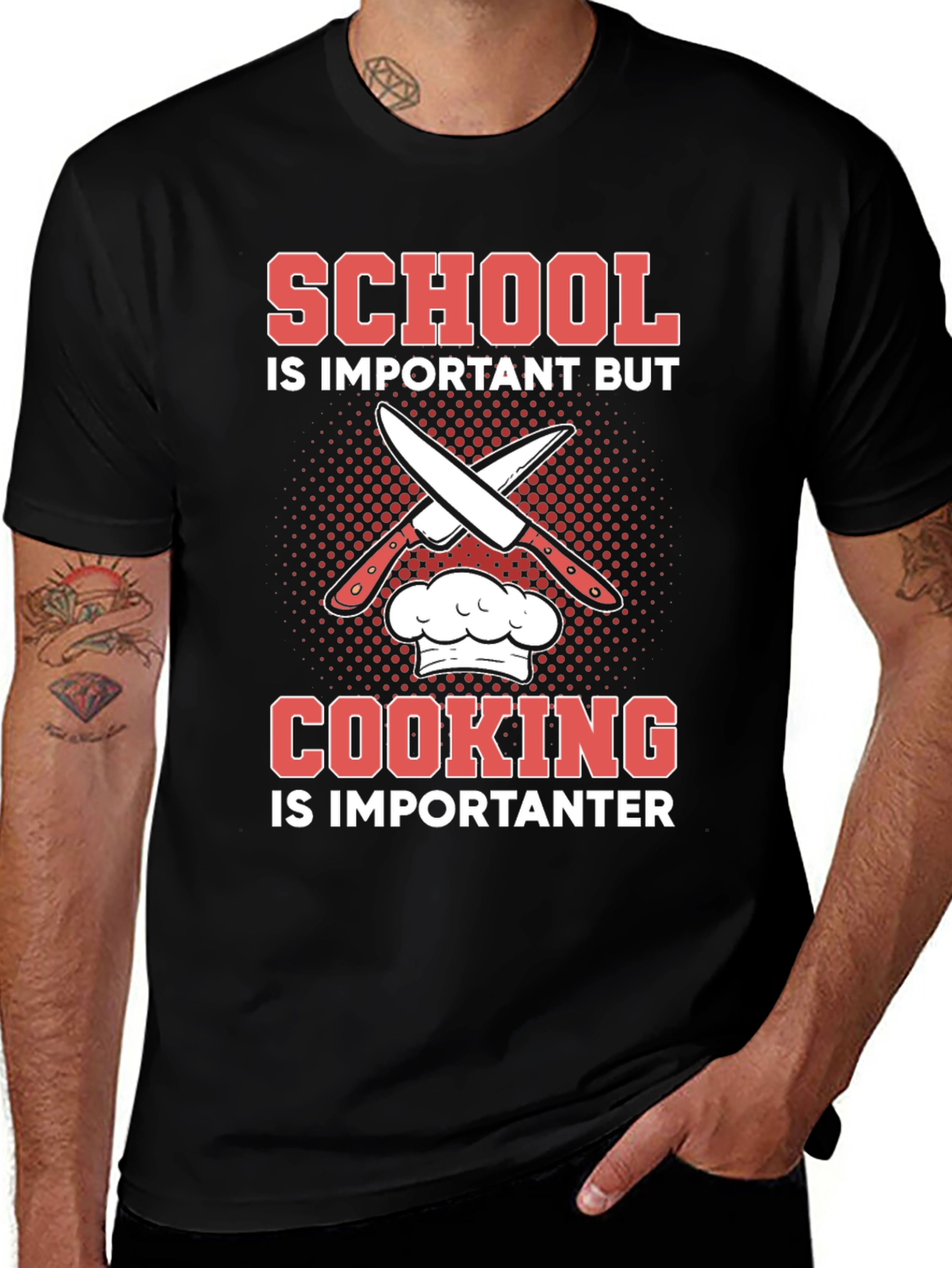 Variant 7 of School Is Important But Cooking Is Importanter T-Shirt