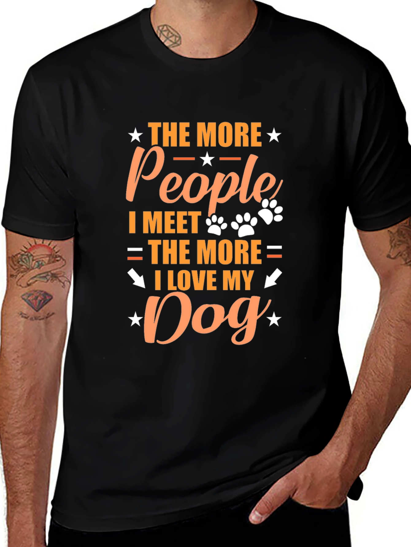 Variant 10 of The More People I Meet Dog Lover T-Shirt