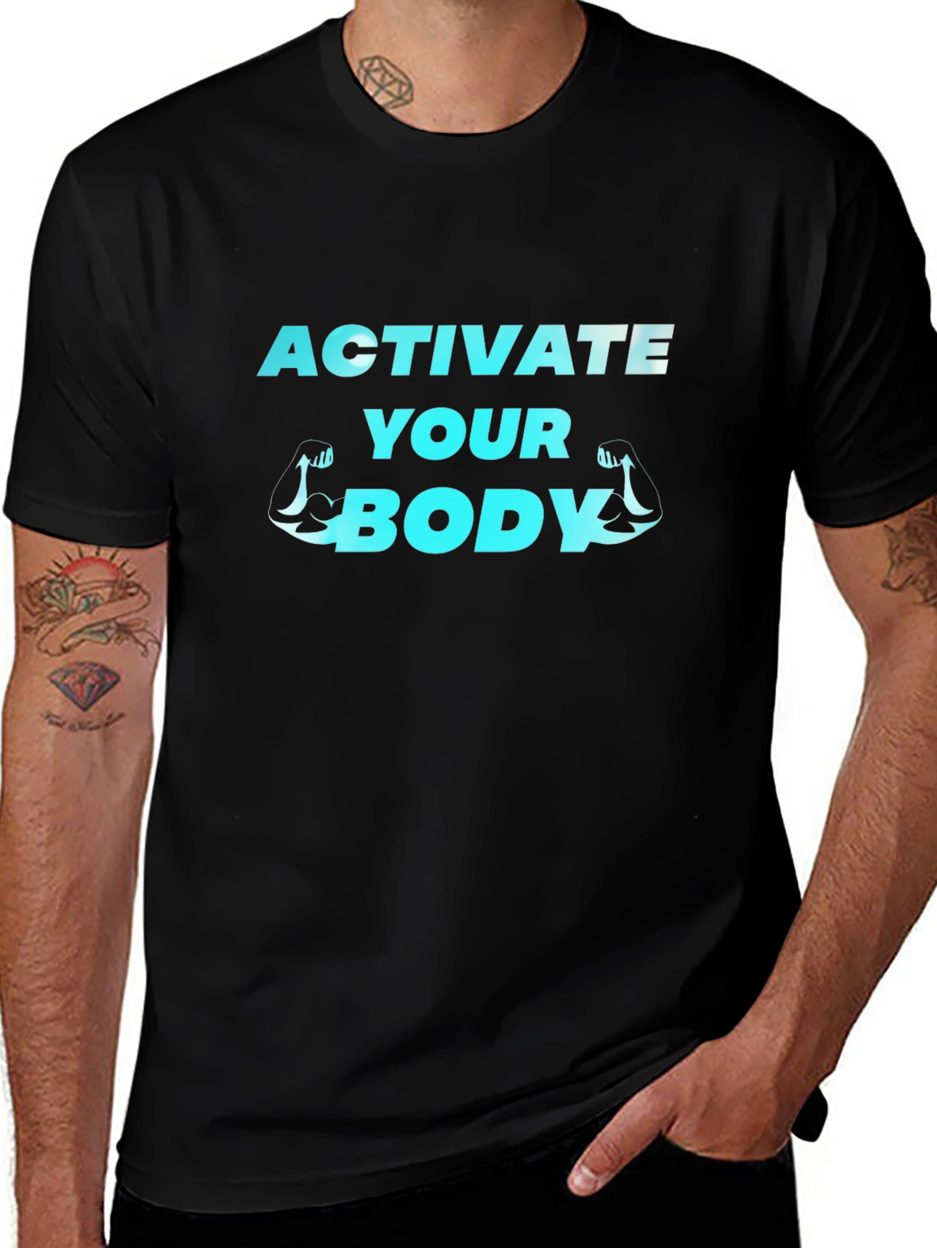 Black Activate Your Body Black T-Shirt main image