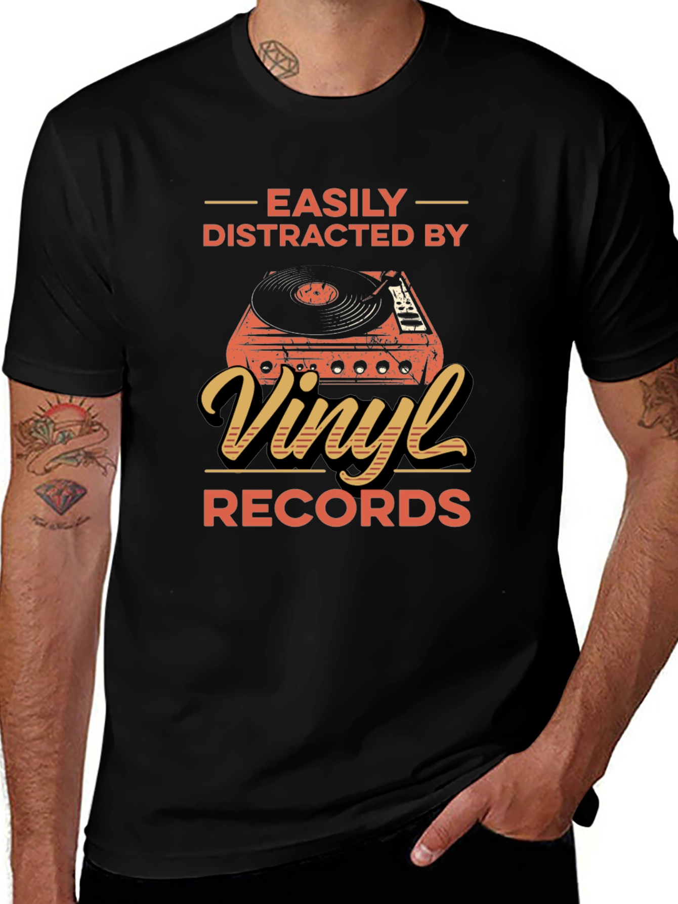 Variant 28 of Vinyl Record Enthusiast T-Shirt