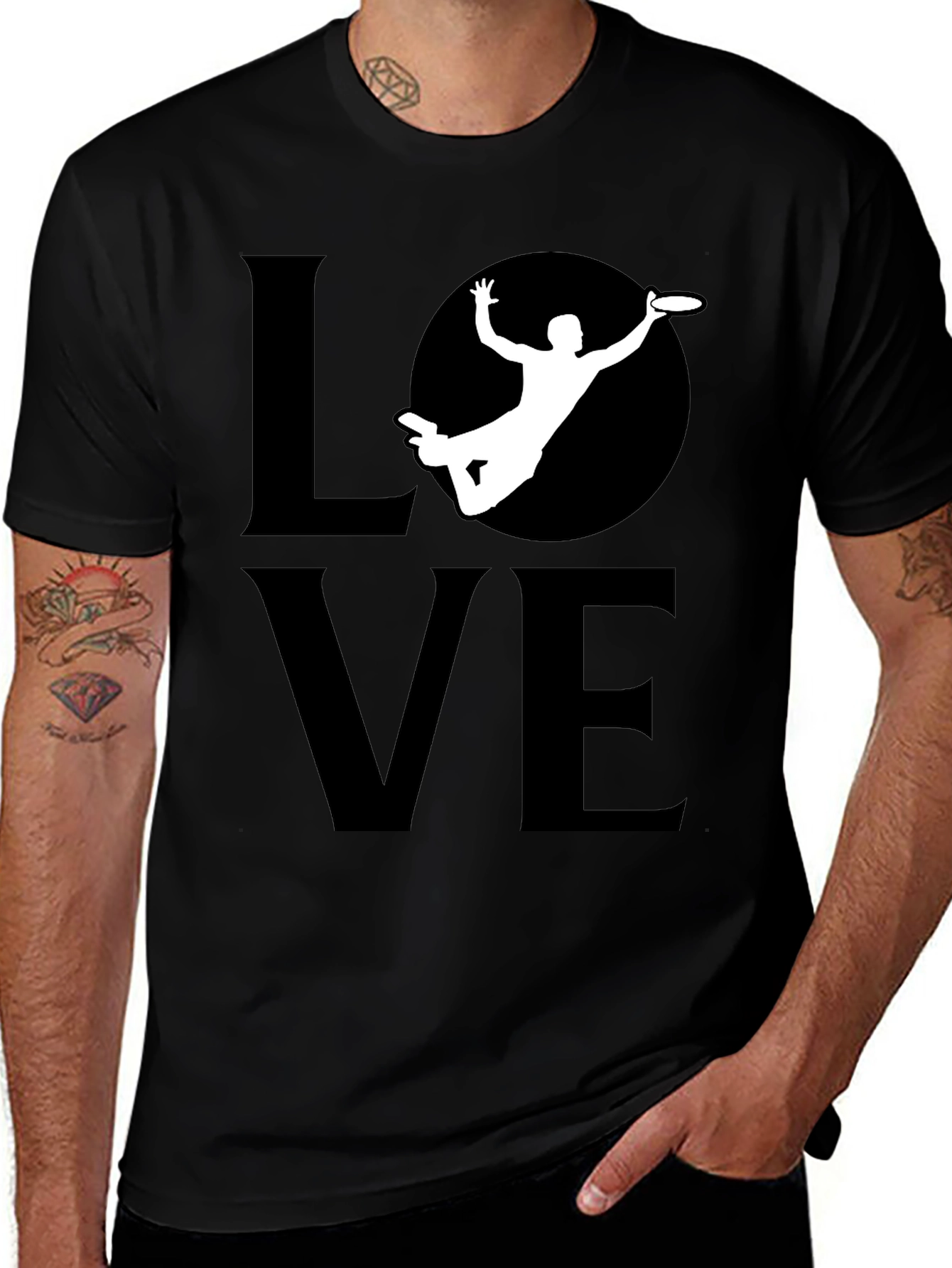 Ultimate Frisbee LOVE Graphic T-Shirt