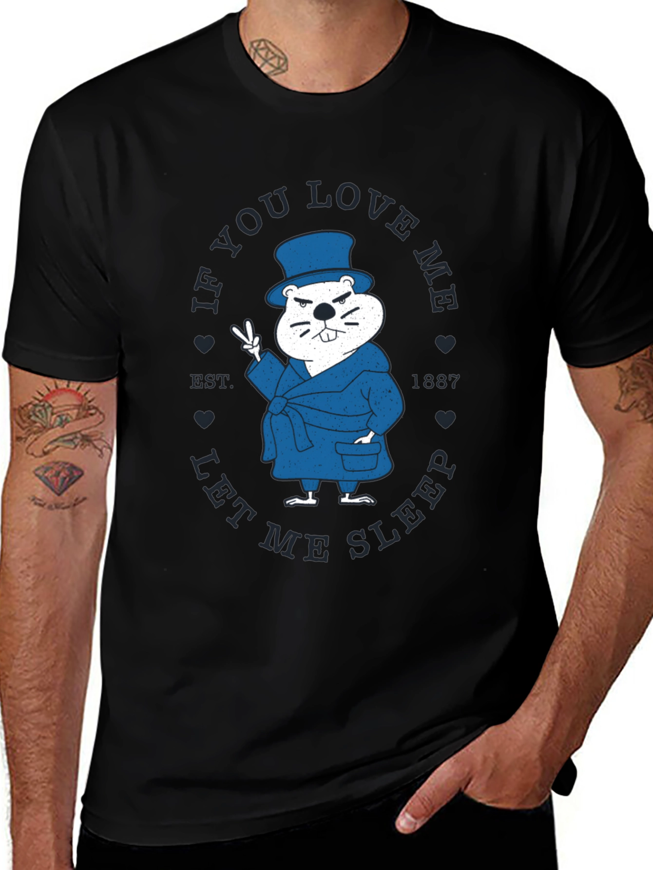 Variant 17 of Groundhog Day Sleepy T-Shirt