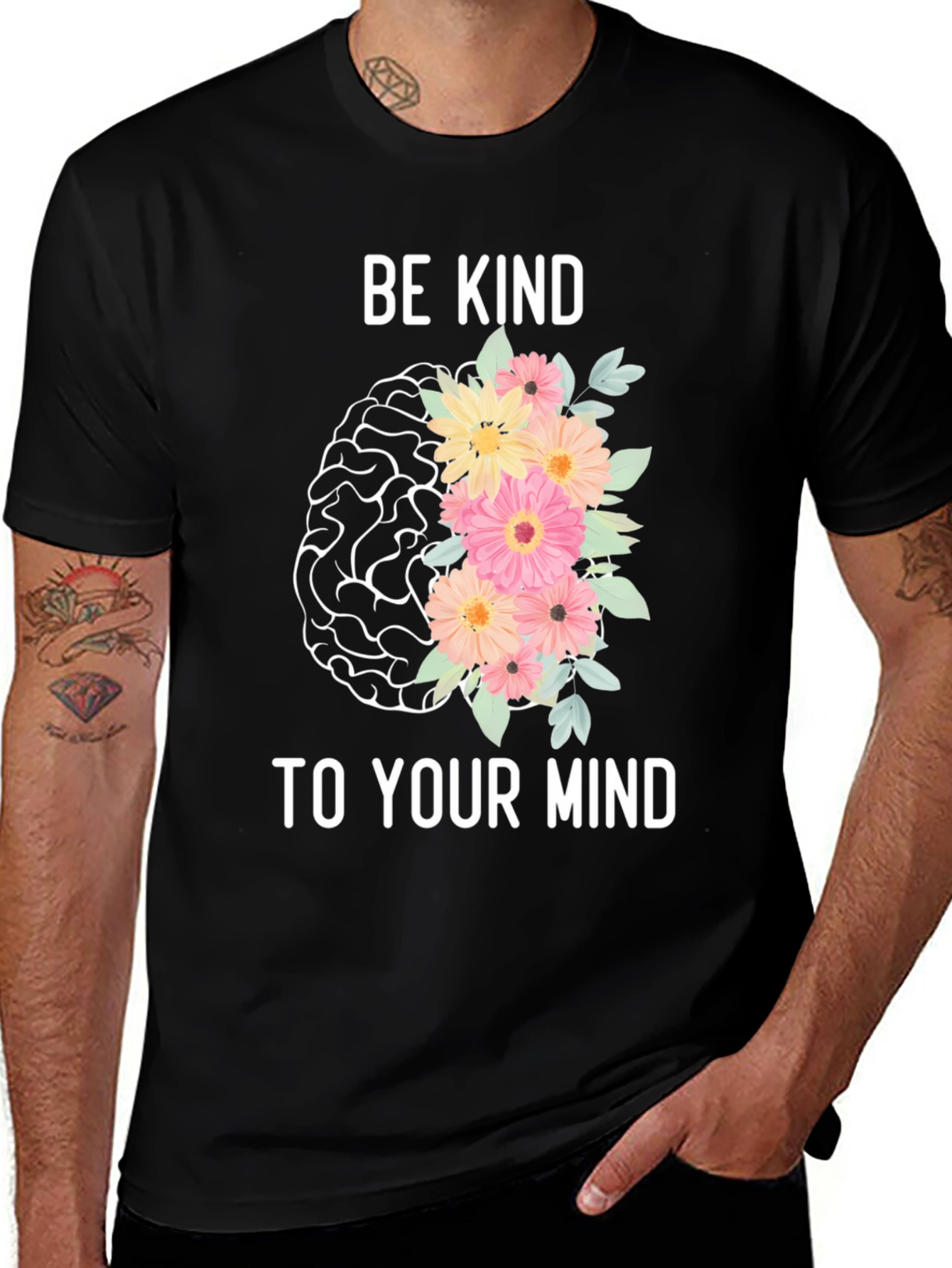Variant 27 of Be Kind To Your Mind Graphic Tee