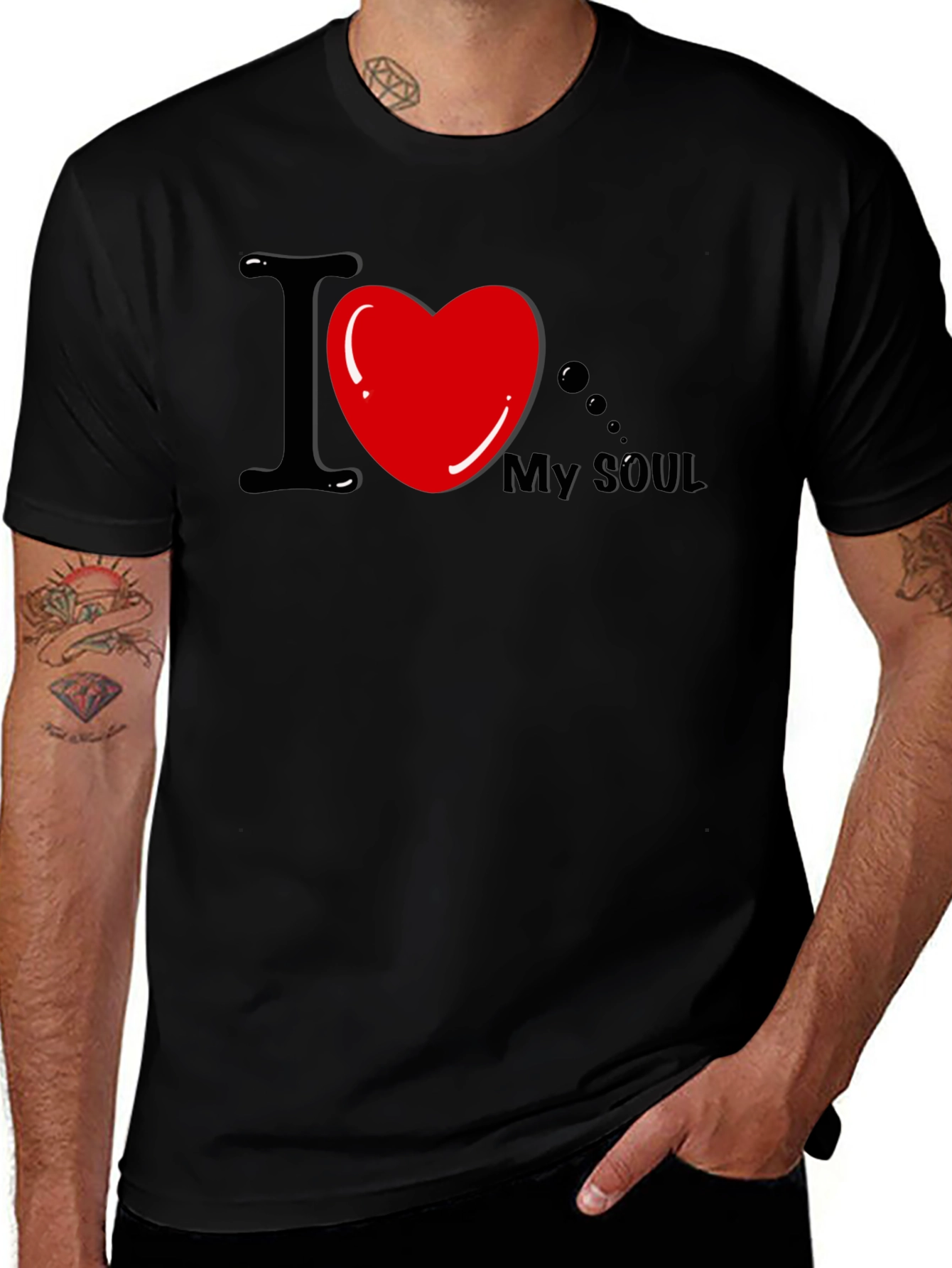Variant 17 of I Heart My Soul Black Graphic Tee
