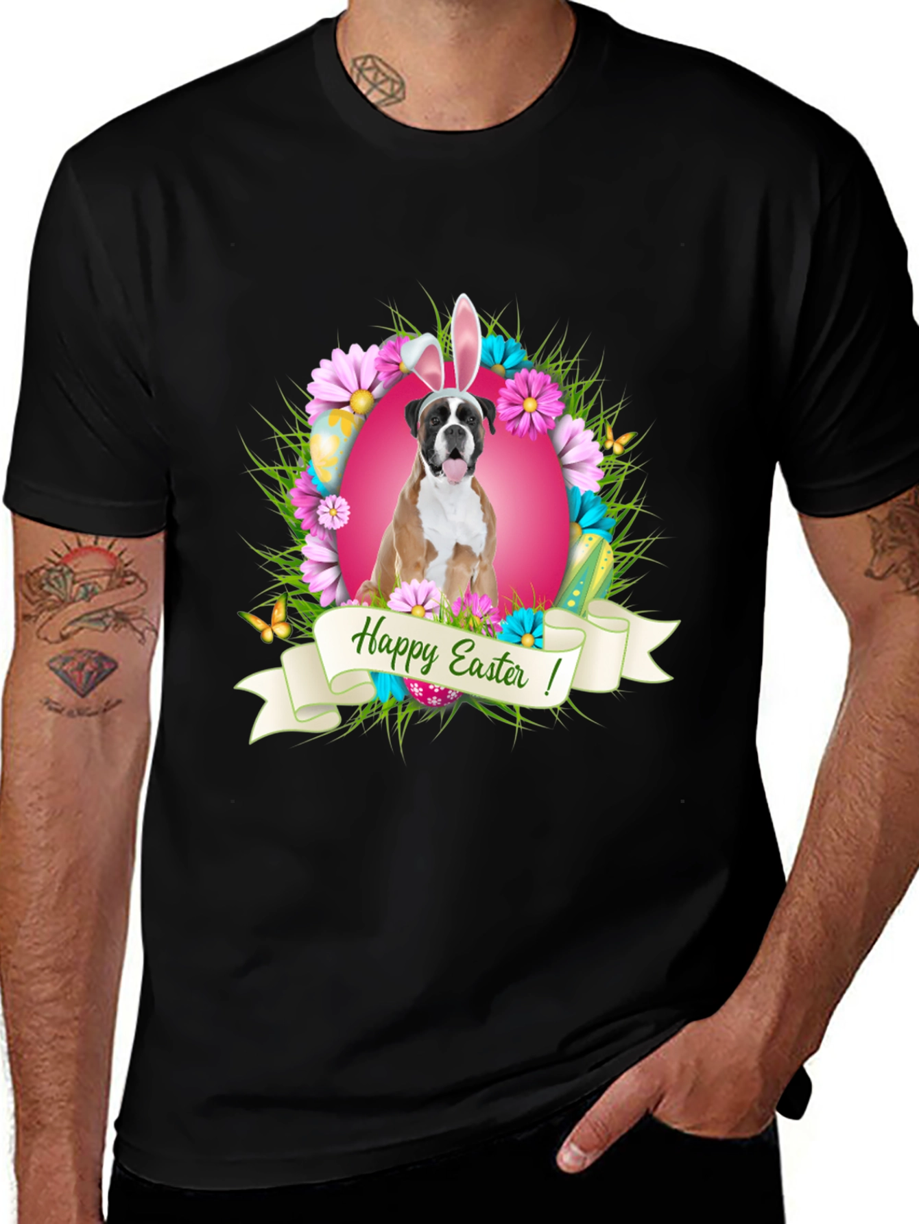 Variant 25 of Happy Easter Dog T-Shirt