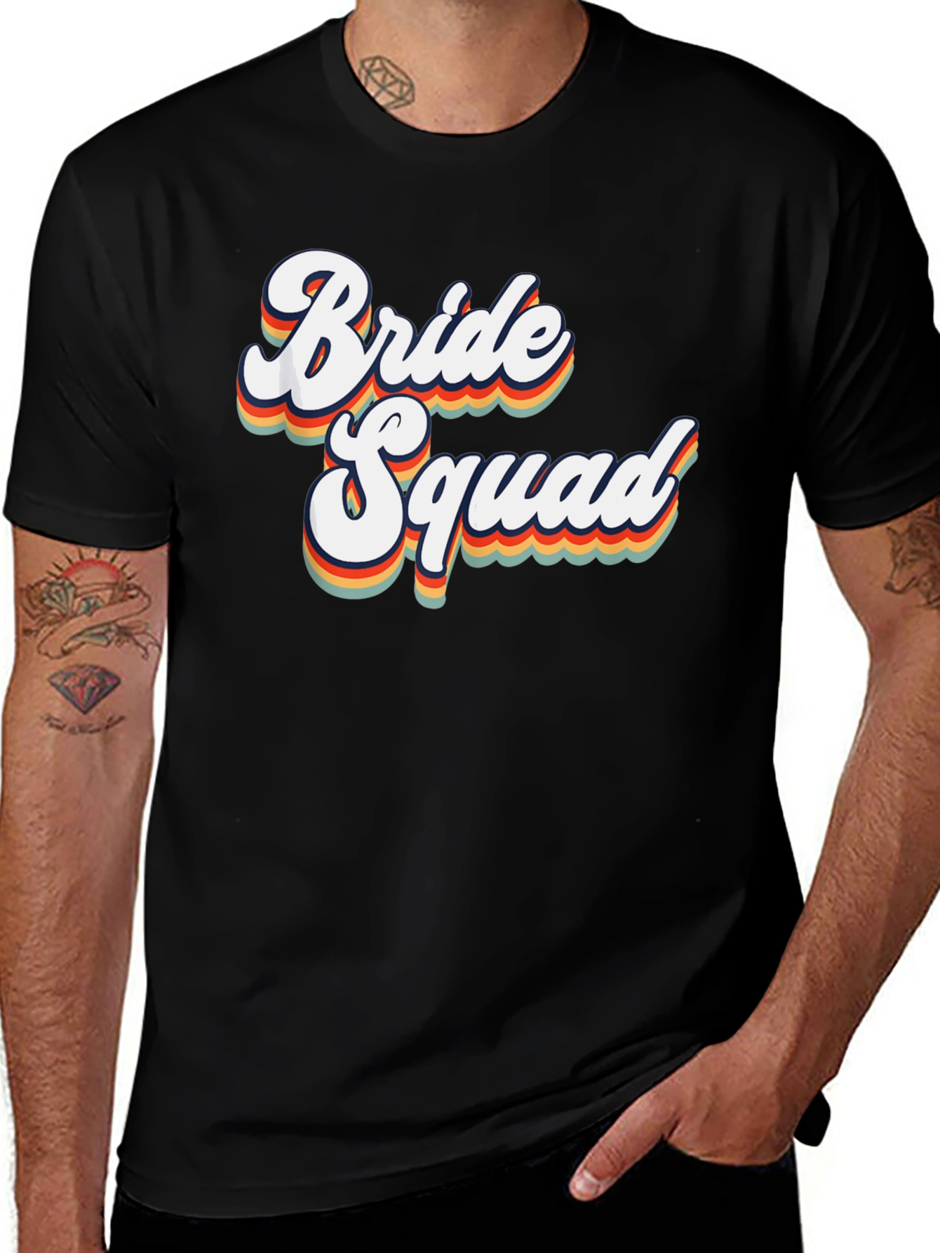 Bride Squad Retro Graphic Tee - Wedding Party Shirt