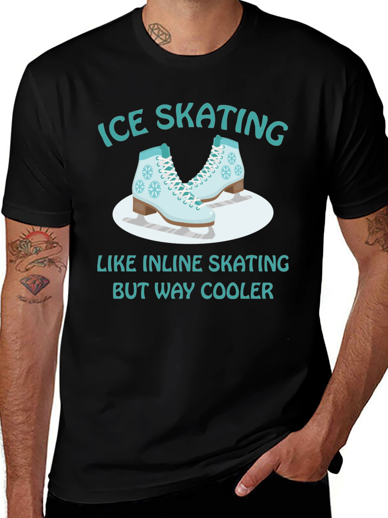 Variant 10 of Ice Skating Cool T-Shirt