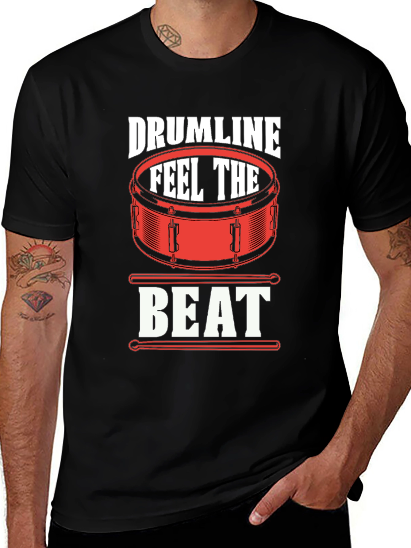 Drumline Feel The Beat Black T-Shirt