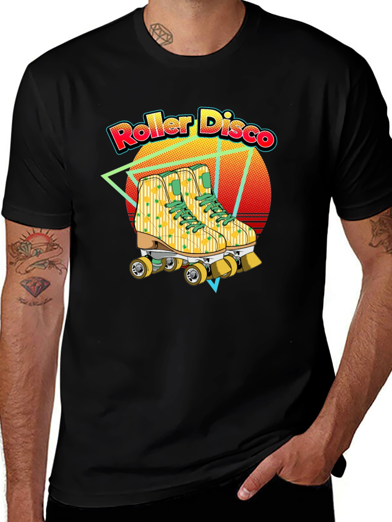 Variant 6 of Retro Roller Disco Graphic Tee