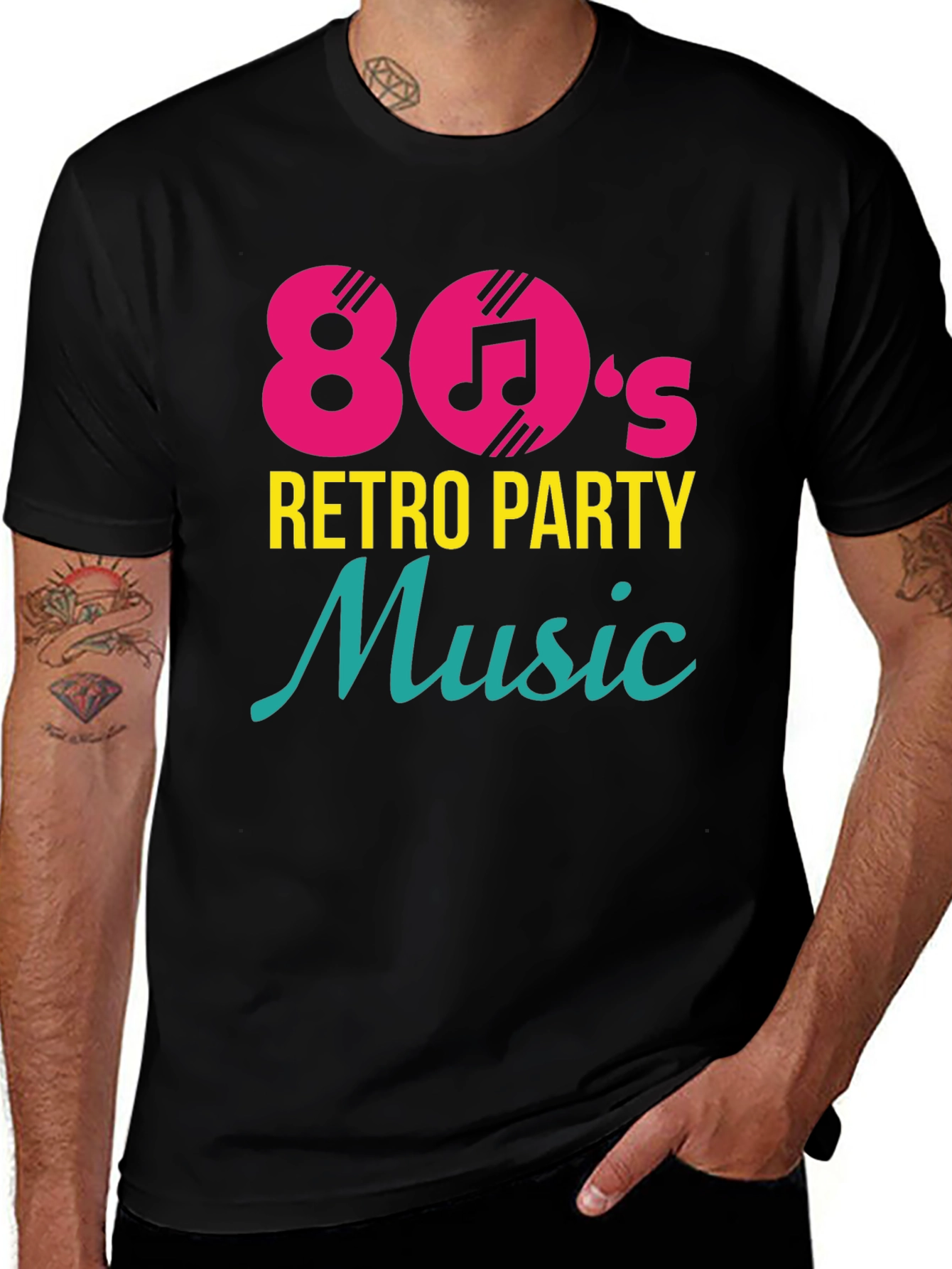 80's Retro Party Music Graphic T-Shirt