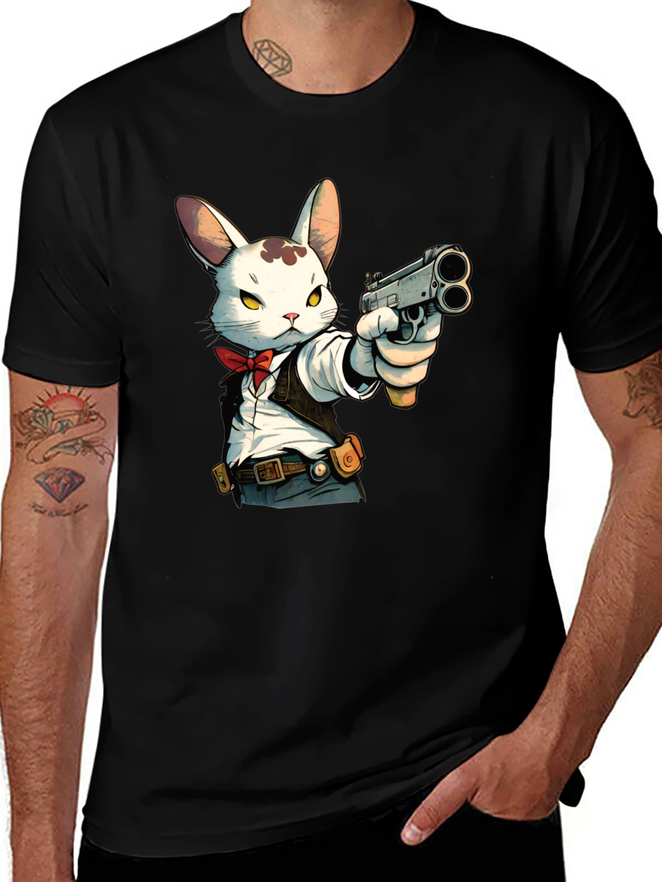Variant 2 of Rabbit Gangster Graphic T-Shirt