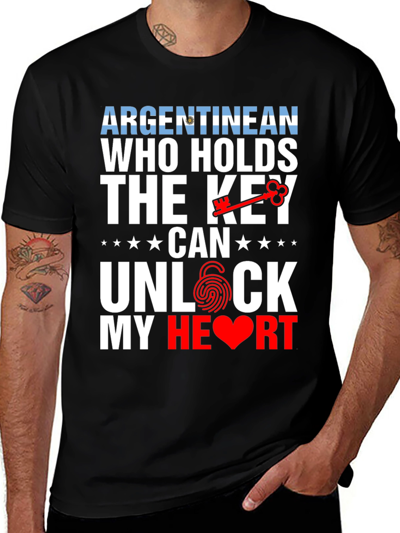 Argentinean Key to My Heart Graphic T-Shirt