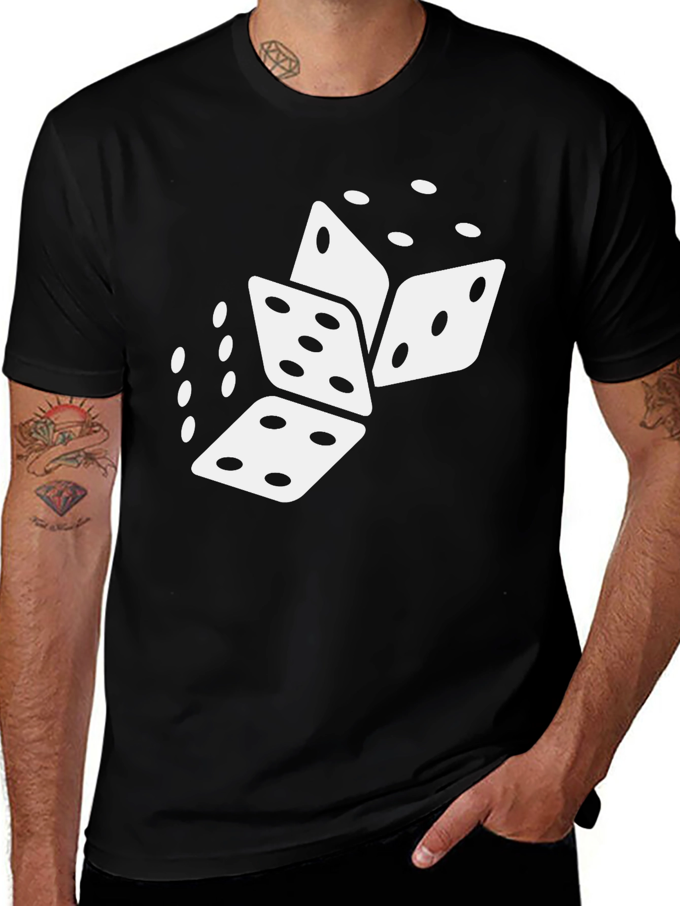 Dice Graphic T-Shirt - Lucky Tee