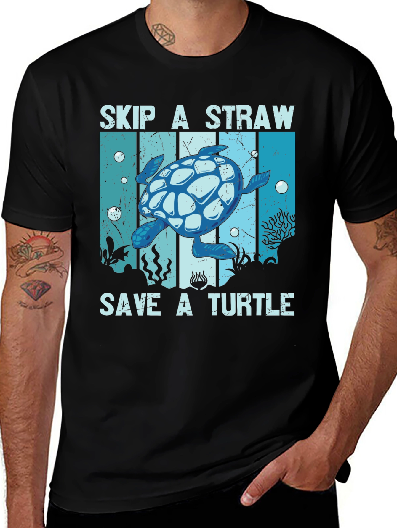 Variant 20 of Save A Turtle Graphic Tee