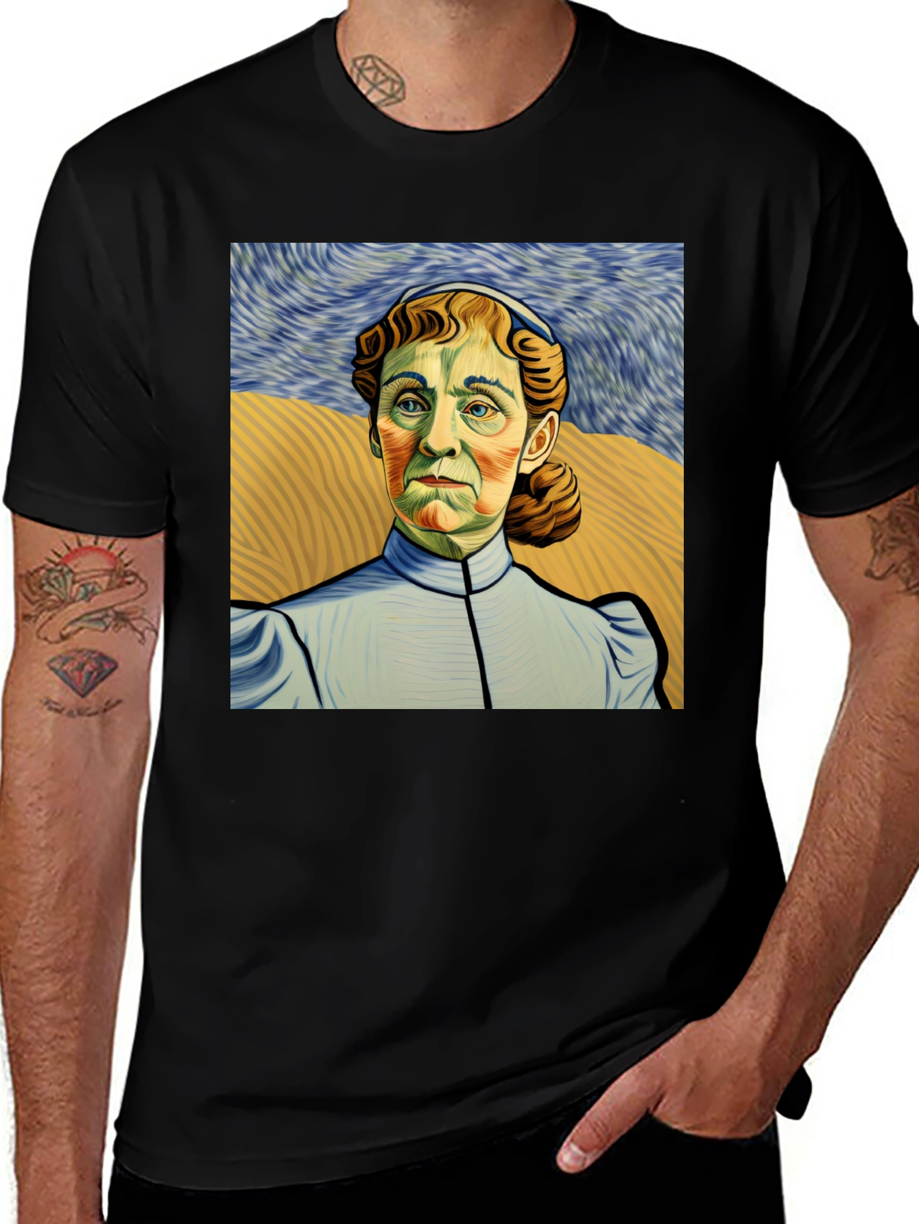 Variant 8 of Artistic Portrait T-Shirt