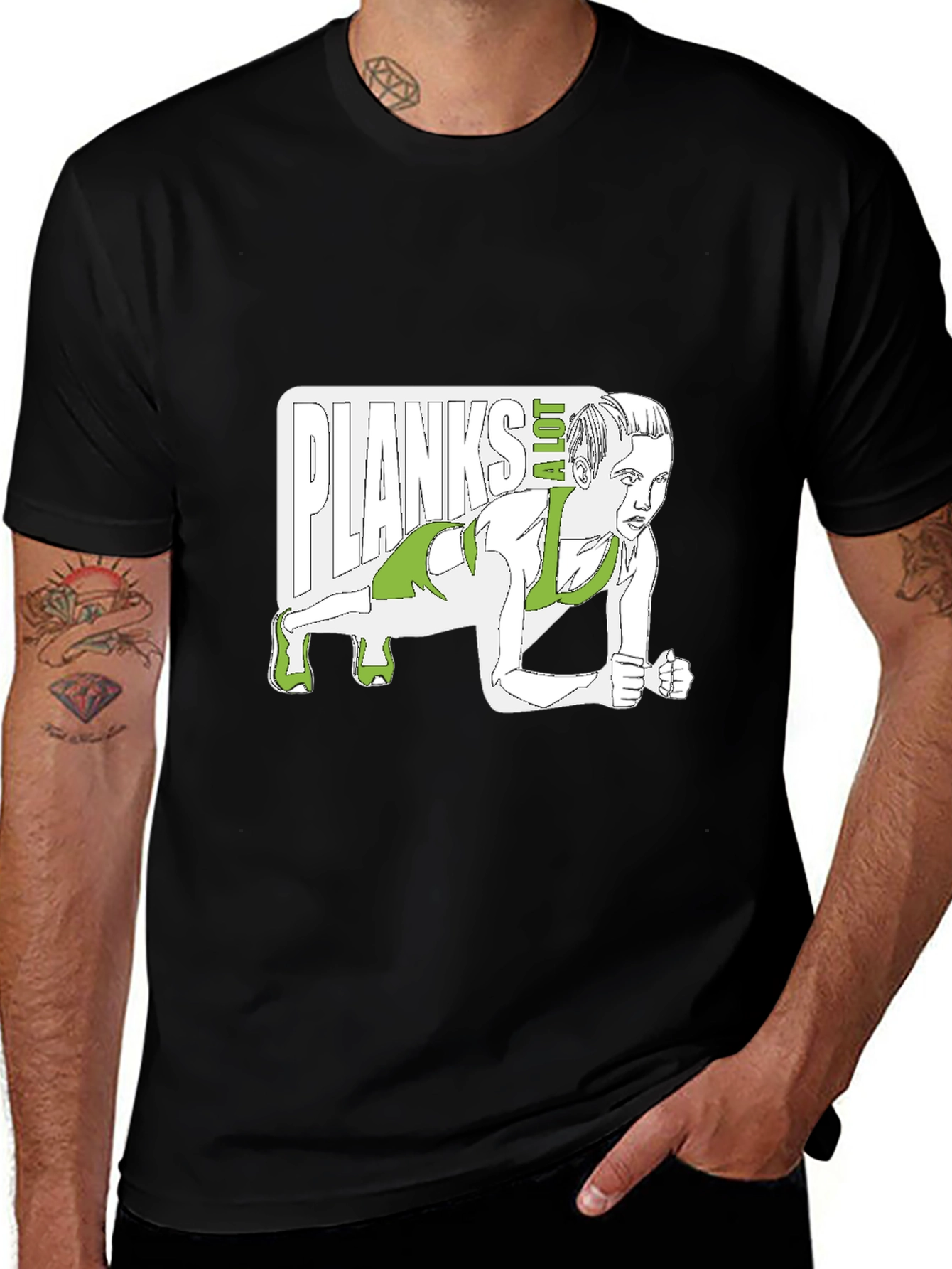 Variant 22 of Planks A Lot T-Shirt - Fitness Graphic Tee