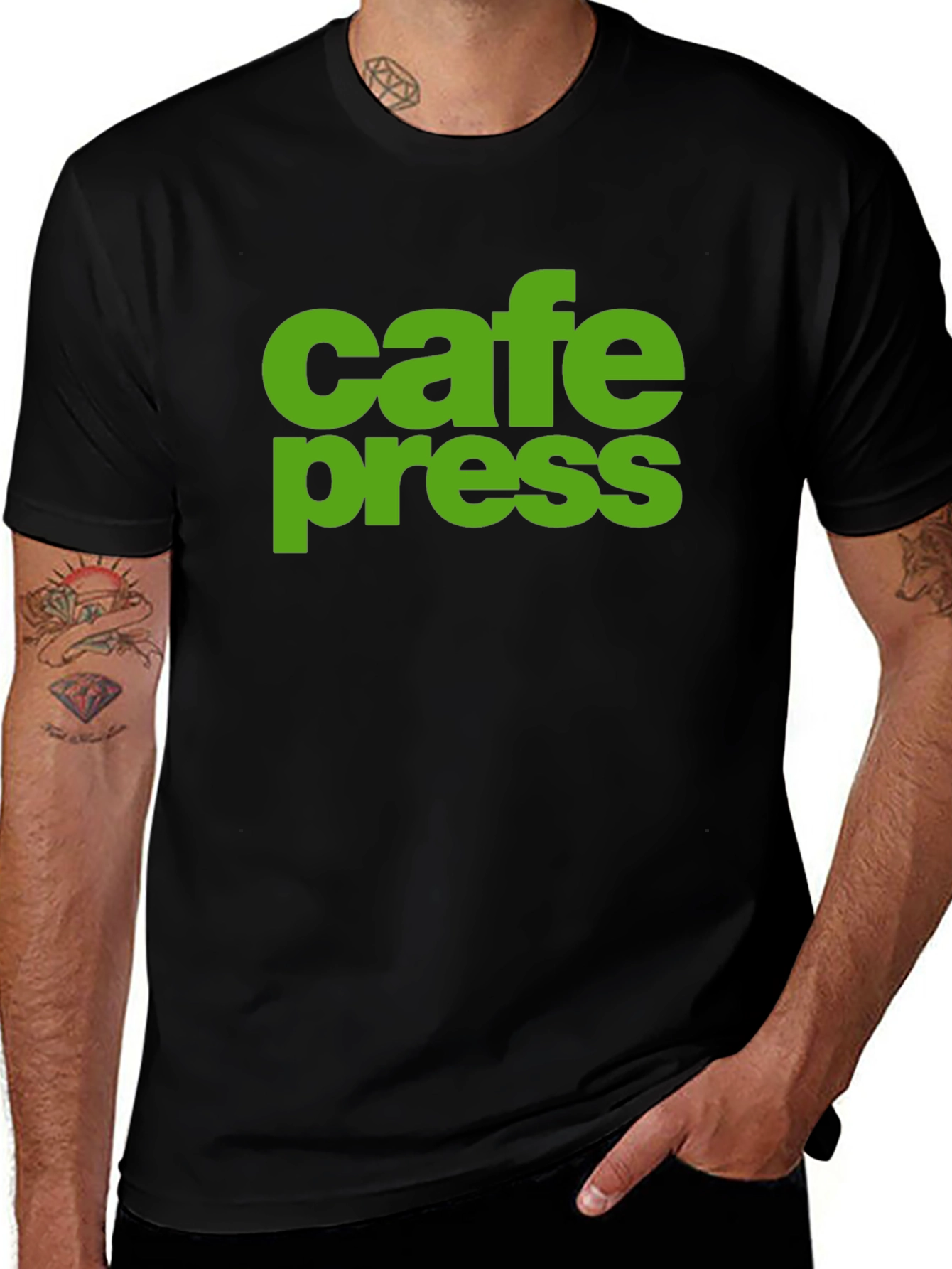 Variant 10 of Cafe Press Graphic Tee - Black Cotton T-Shirt
