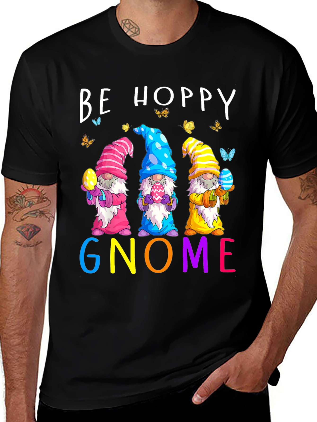 Be Hoppy Gnome Easter T-Shirt