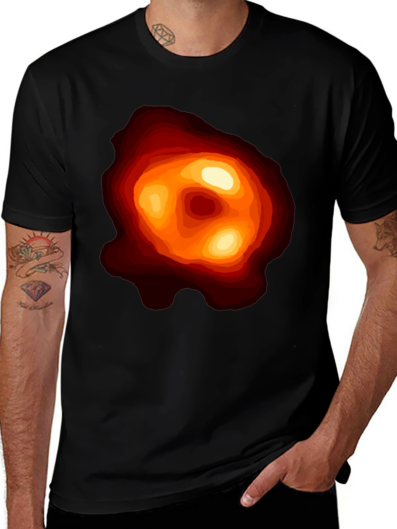 Variant 28 of Black Hole Graphic Tee - Space Science Shirt