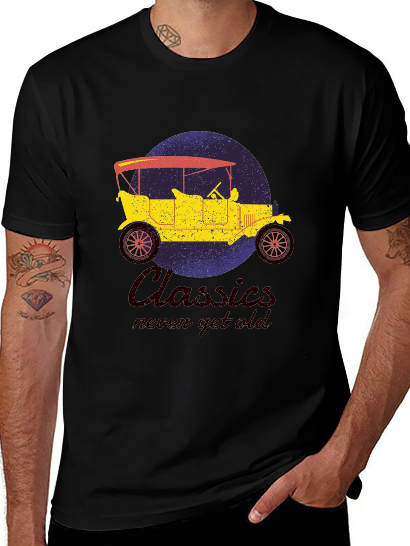 Variant 24 of Classic Car Graphic T-Shirt - Vintage Style