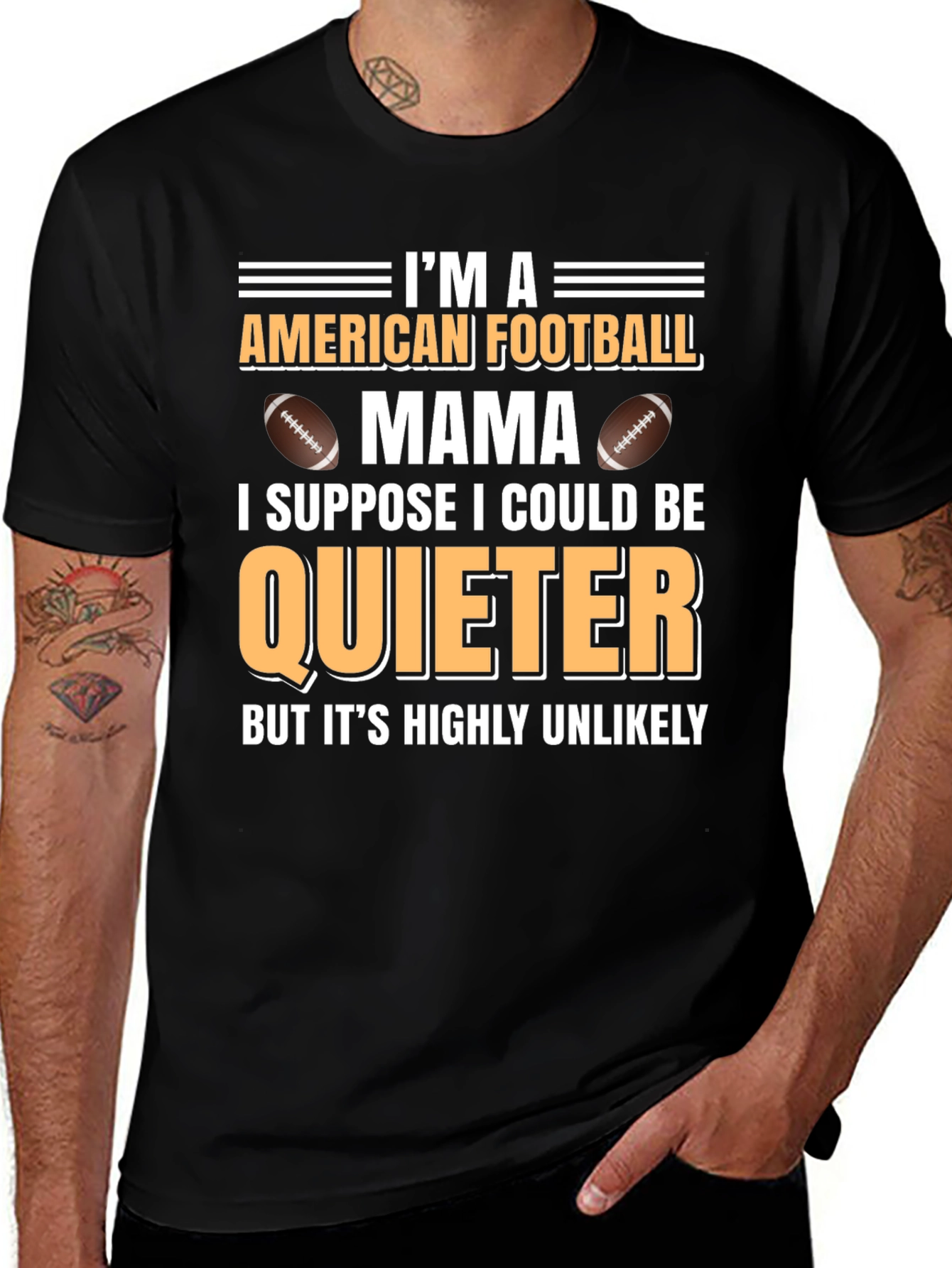 Variant 18 of American Football Mama Graphic T-Shirt