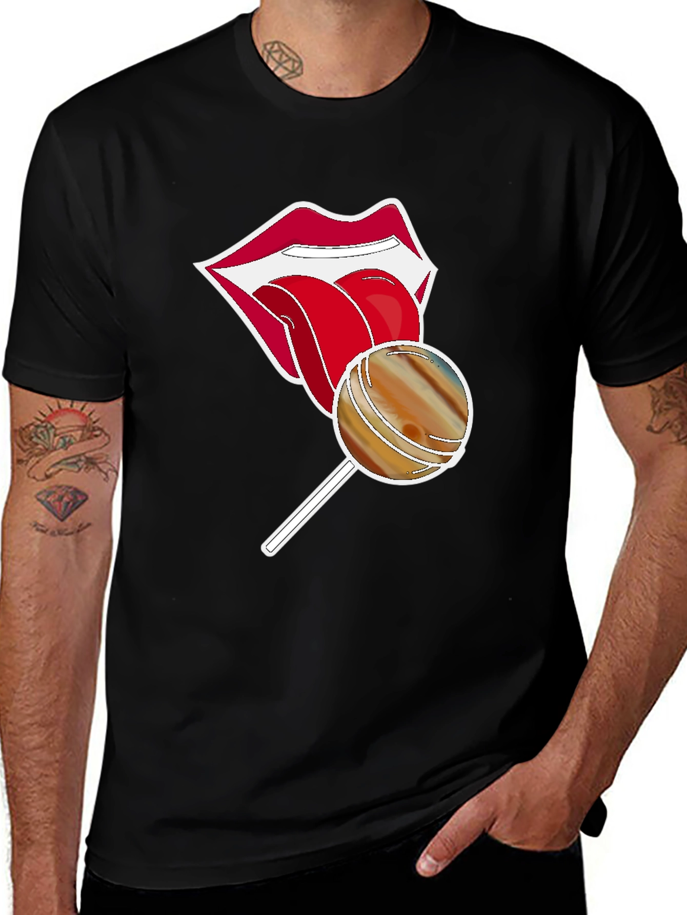 Variant 4 of Rolling Stones Inspired Lollipop Tee