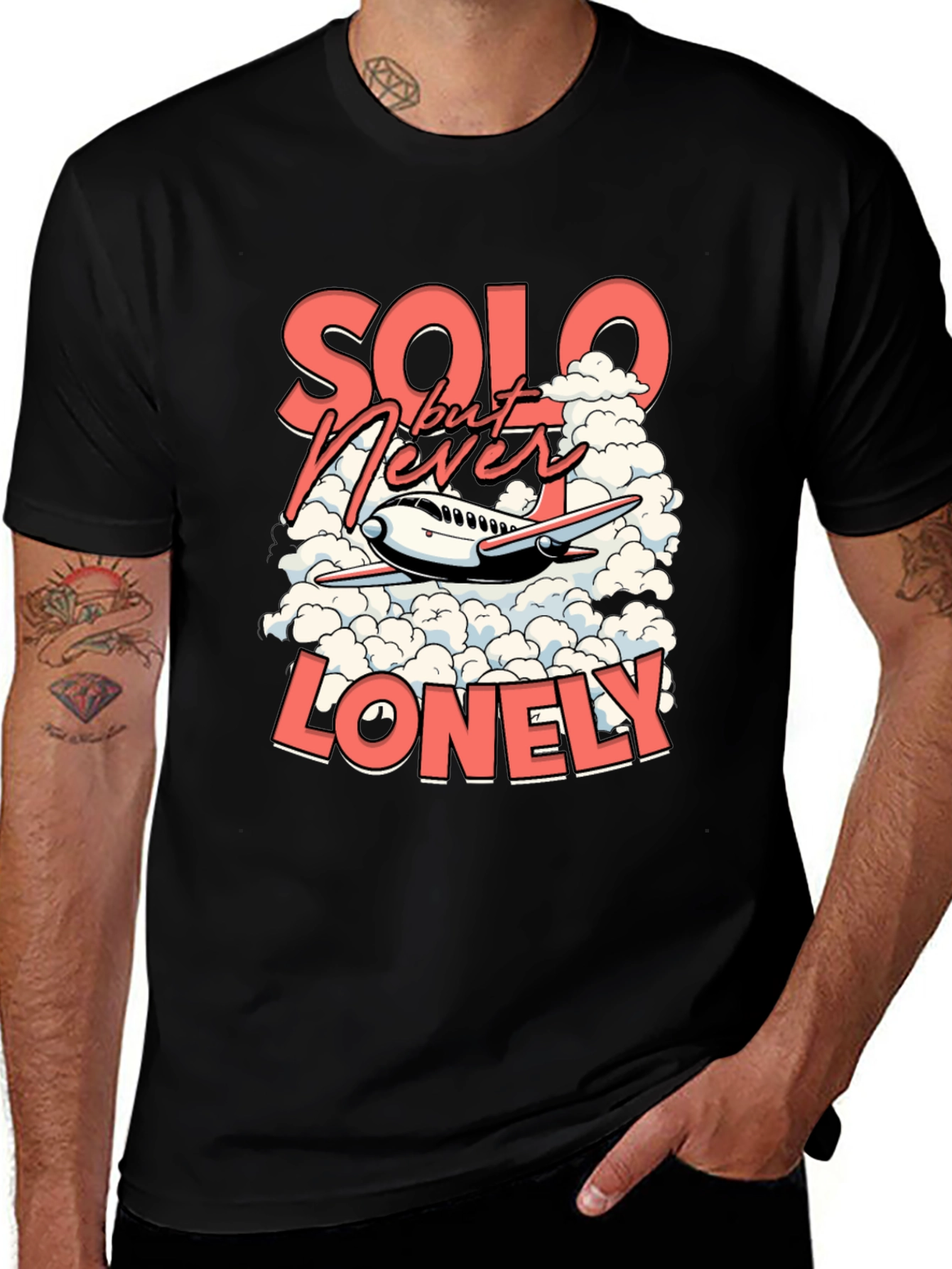 Solo But Never Lonely Graphic T-Shirt
