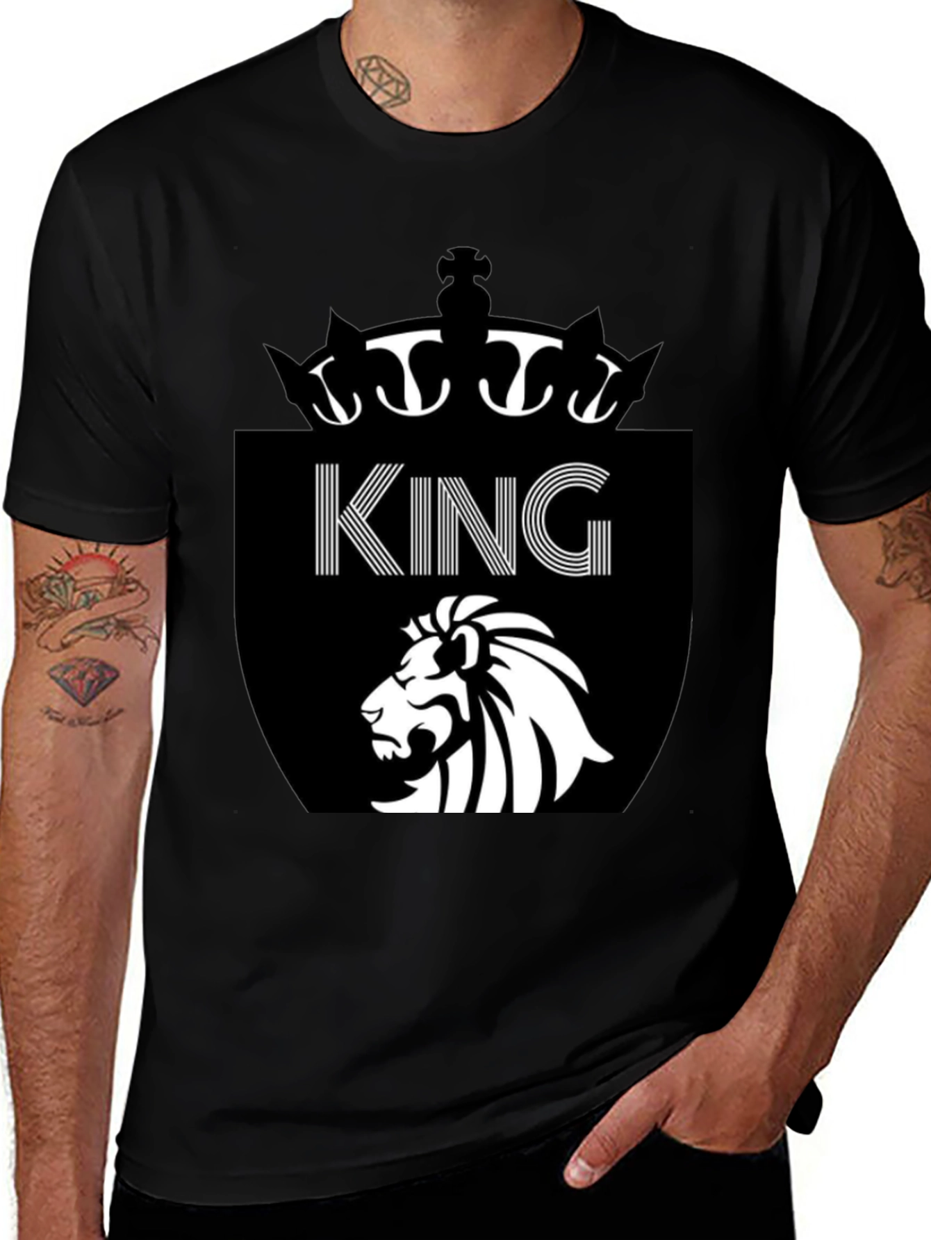 Variant 30 of King Lion Graphic Tee - Stylish Men's T-Shirt