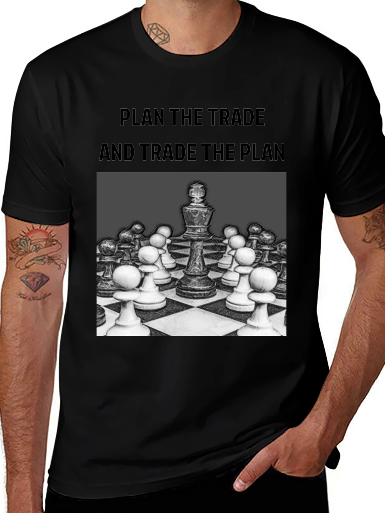 Variant 24 of Chess Strategy T-Shirt: Plan the Trade