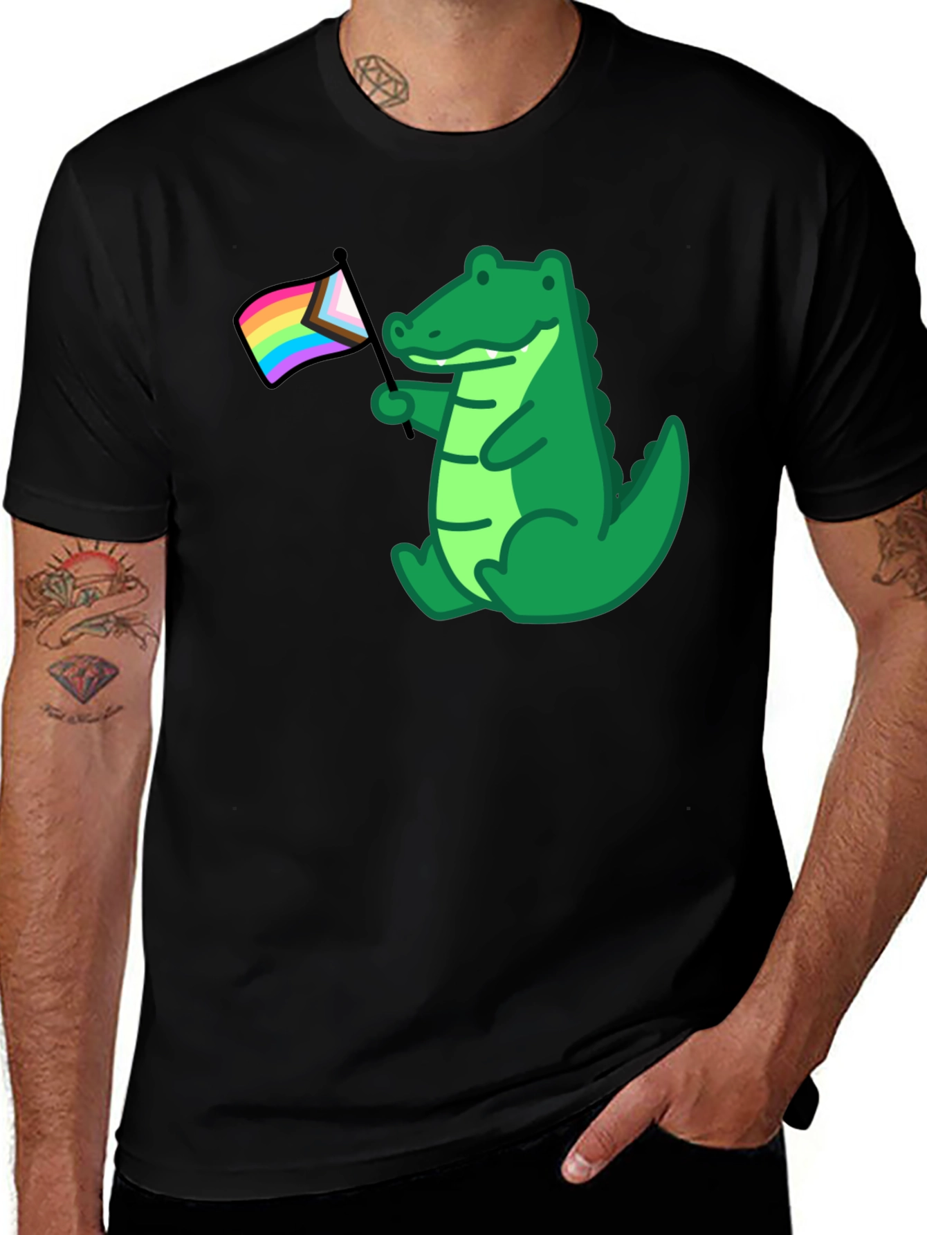 Pride Gator Graphic Tee - Show Your Colors!