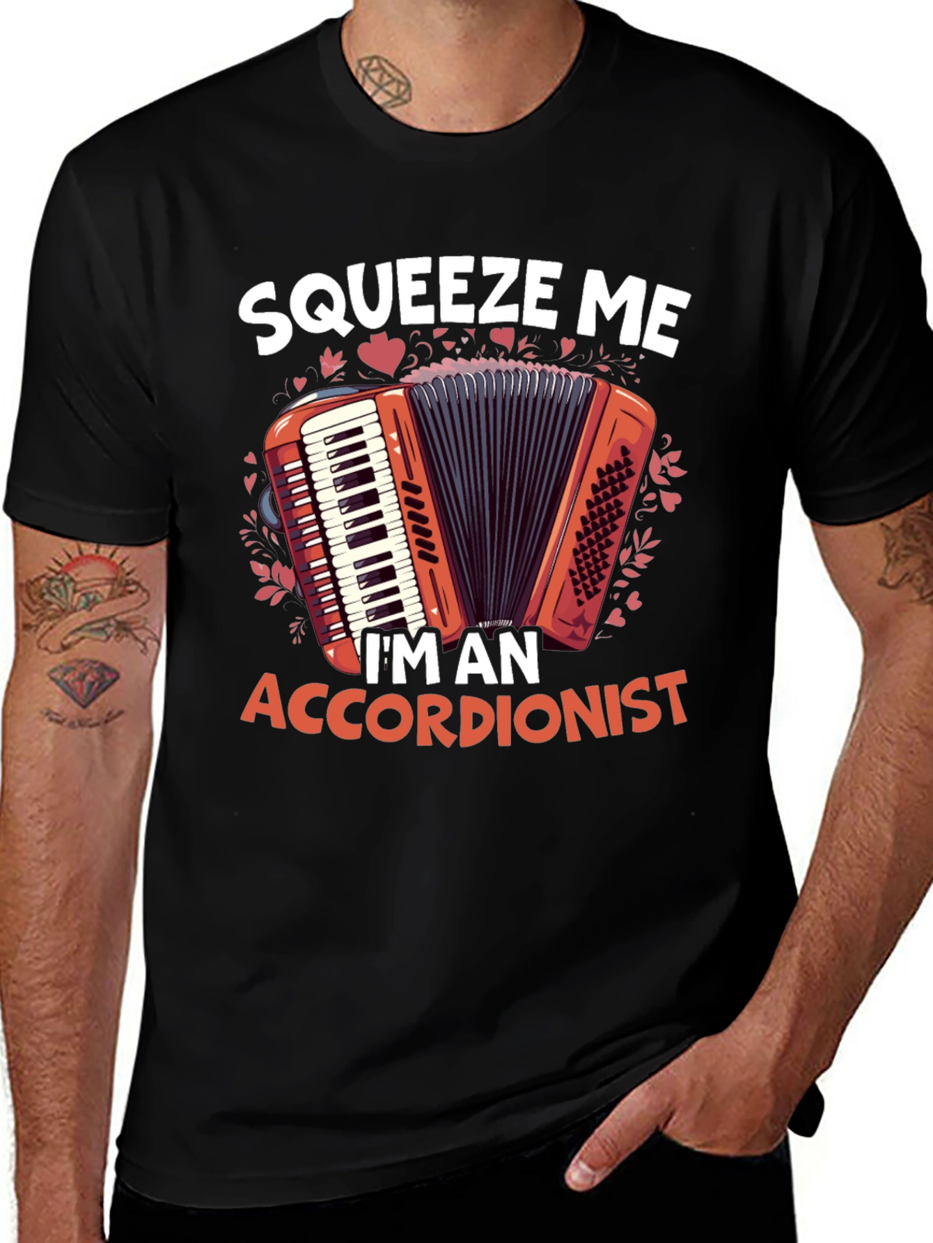 Variant 18 of Squeeze Me Accordionist T-Shirt