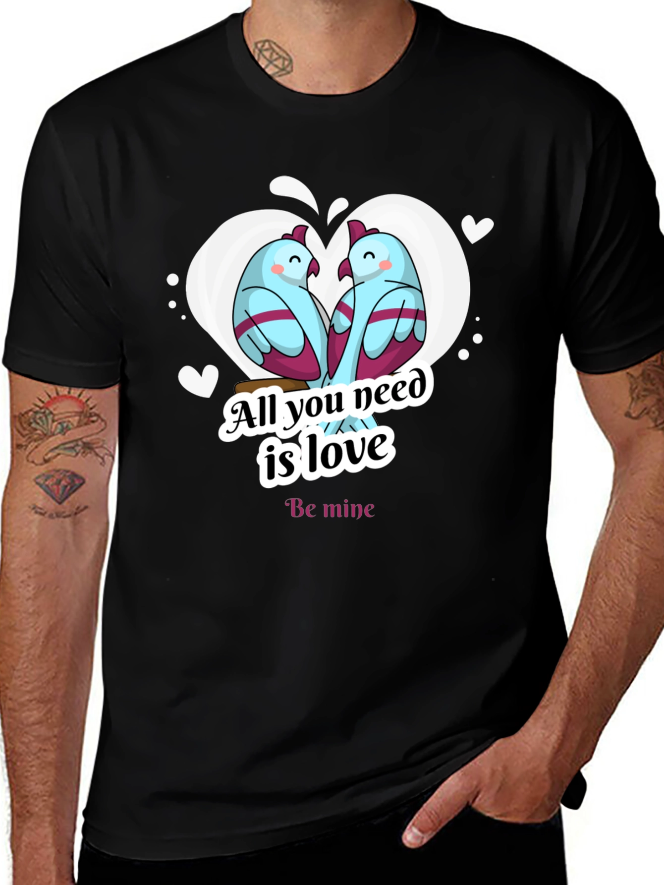 Variant 20 of Love Birds T-Shirt - All You Need Is Love