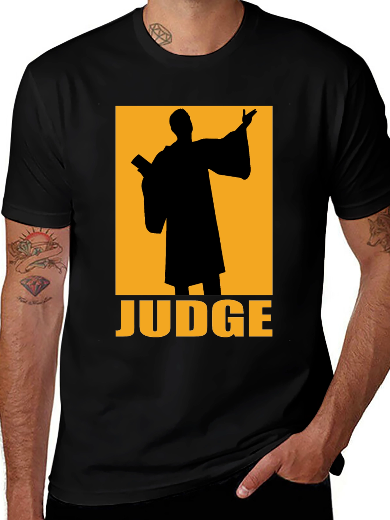 Variant 11 of Judge Graphic T-Shirt - Black