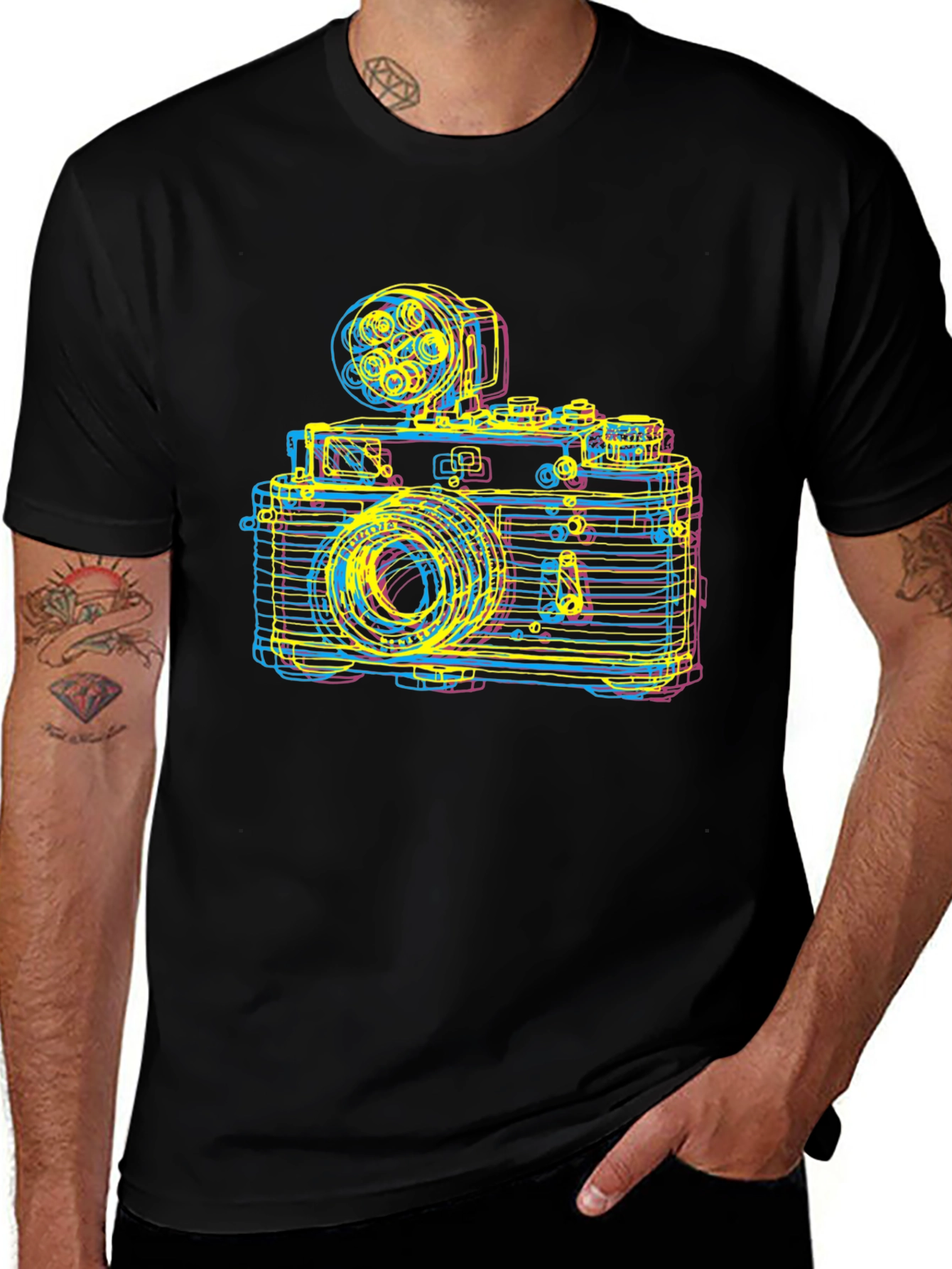 Variant 23 of Retro Camera Graphic Tee - Classic Photography Lover Shirt