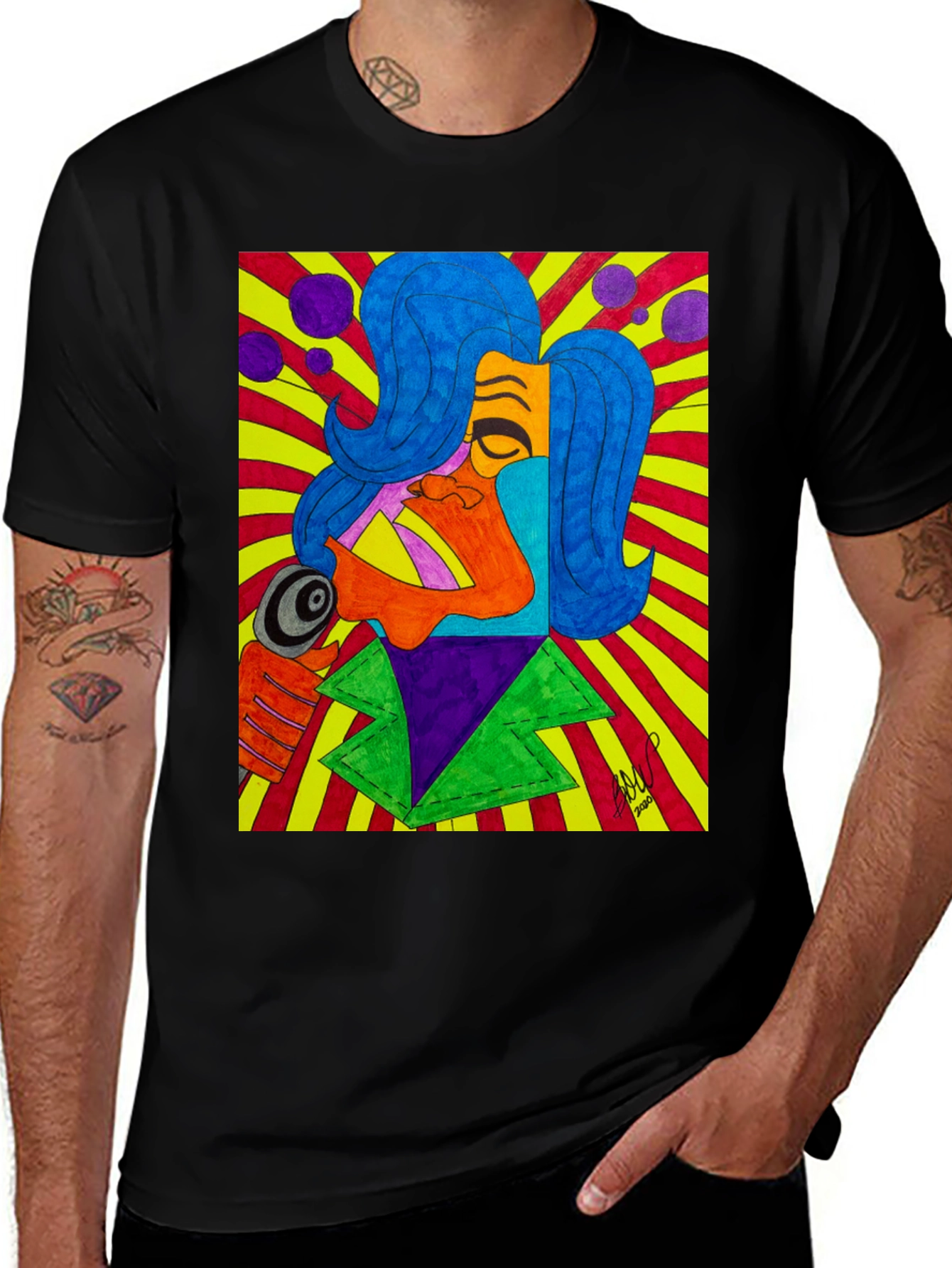 Variant 28 of Abstract Woman Graphic Tee - Bold Art Shirt